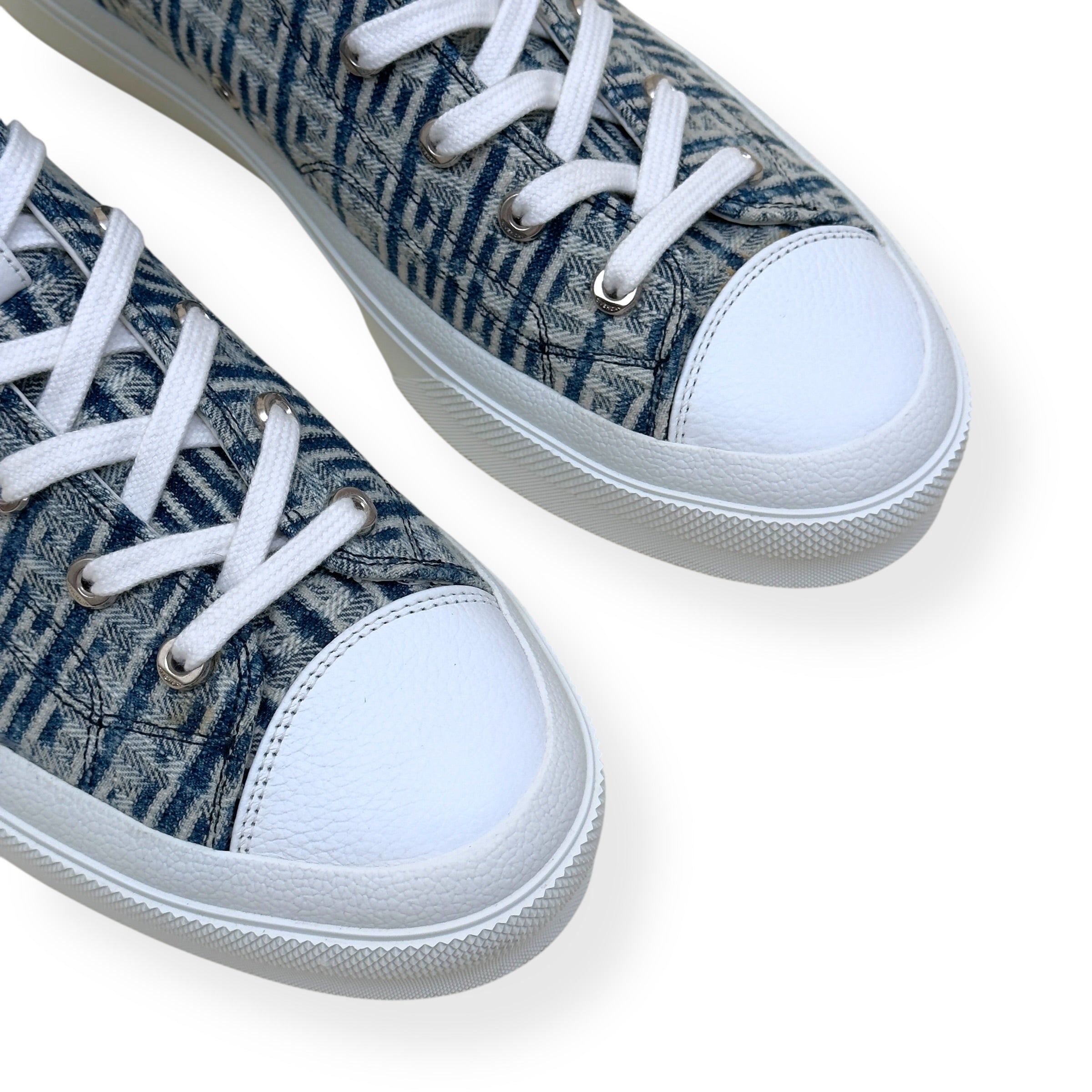 GIVENCHY CITY HIGH TOP 4G DENIM SNEAKER BLUE / WHITE 44 / UK10