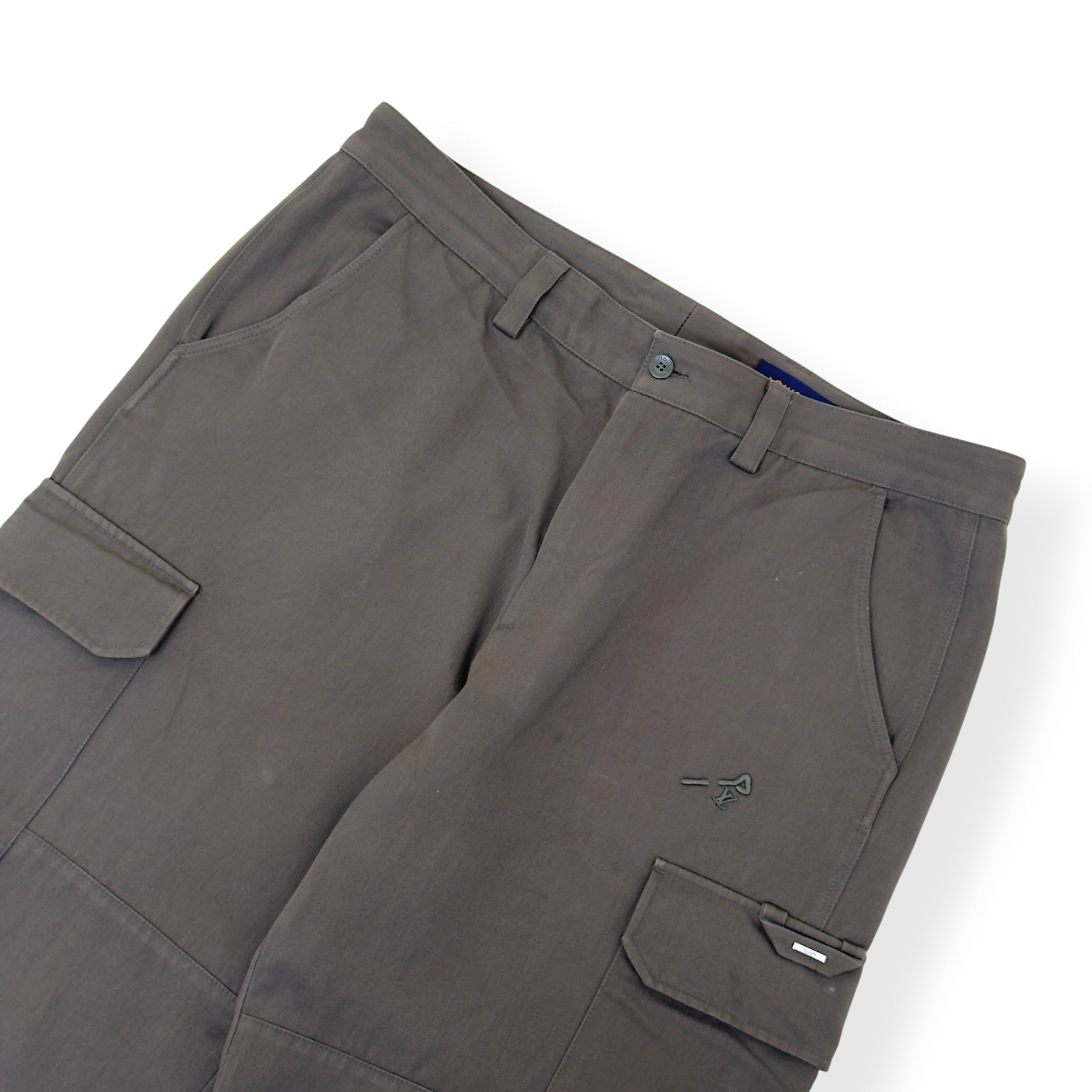 LOUIS VUITTON LVSE PANELLED CARGO TROUSERS KHAKI 44 / L