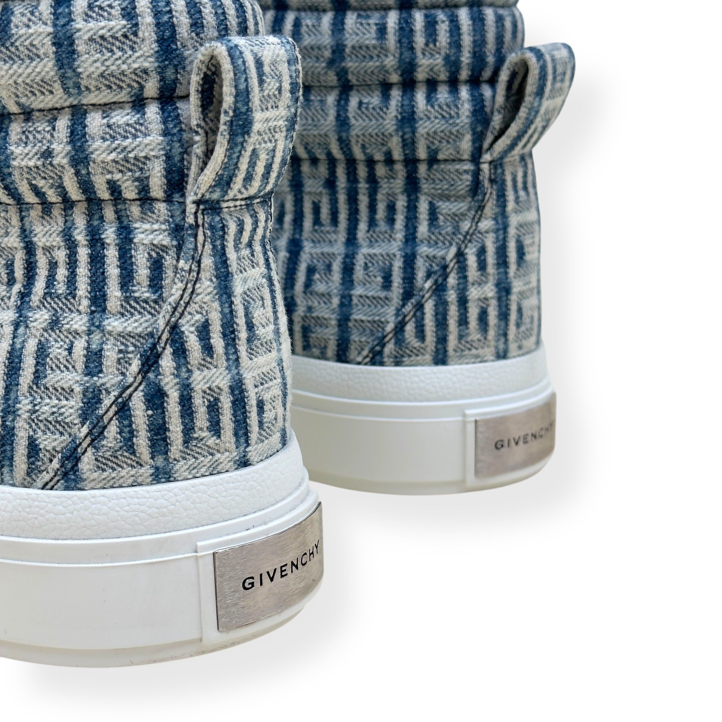GIVENCHY CITY HIGH TOP 4G DENIM SNEAKER BLUE / WHITE 44 / UK10