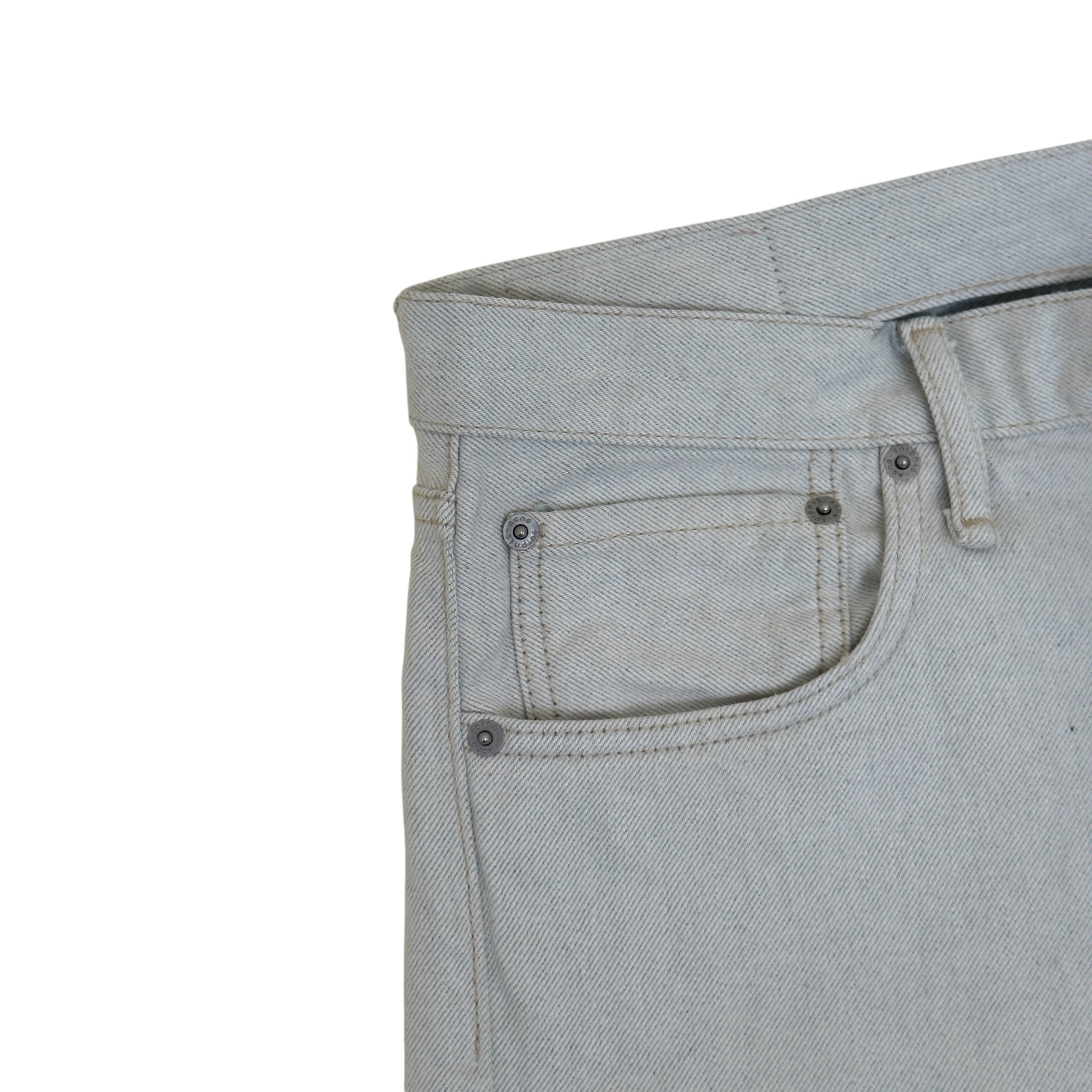 ACNE STUDIOS STRAIGHT LEG JEANS STONE W34 / L
