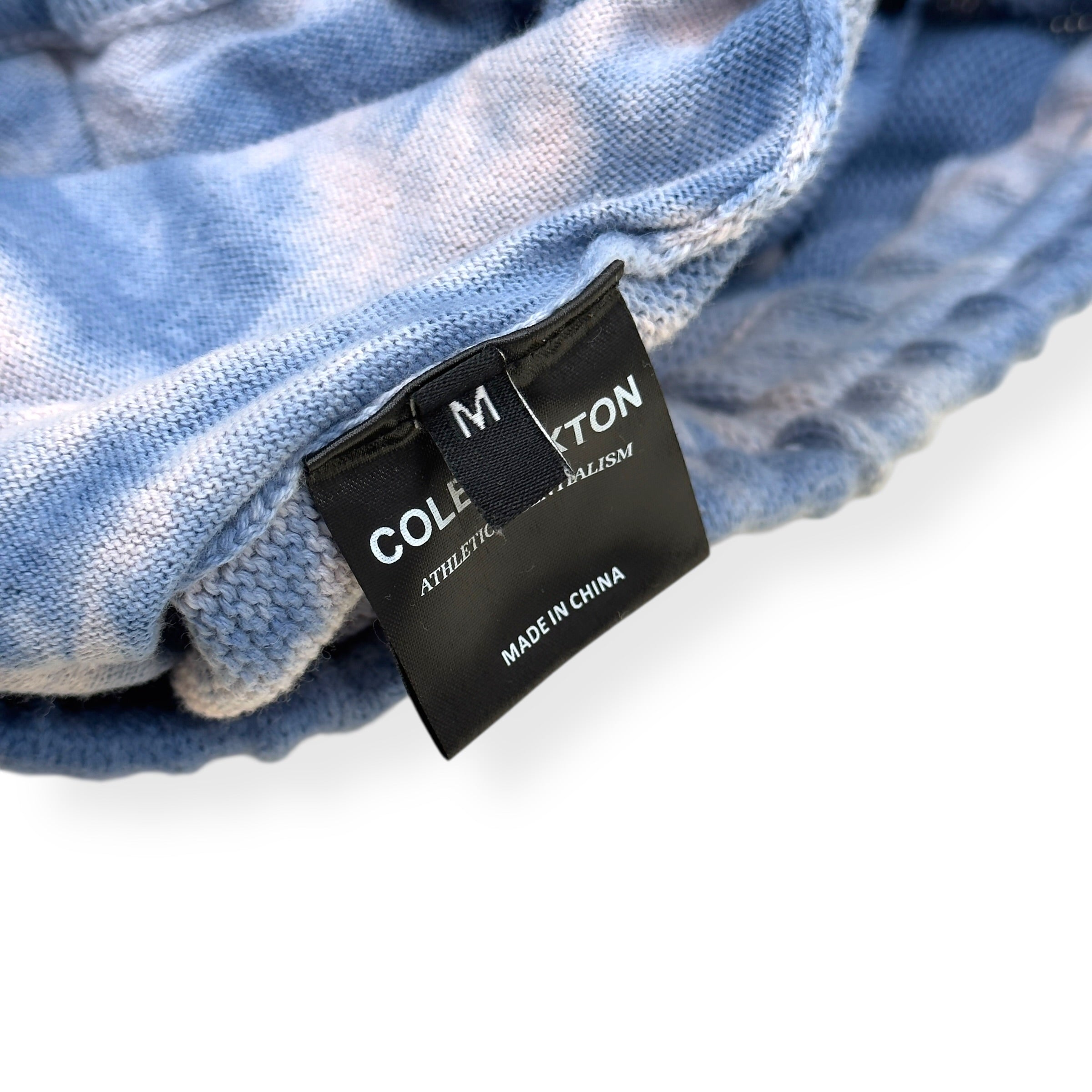 COLE BUXTON DISTRESSED KNIT SHORTS COBALT BLUE M