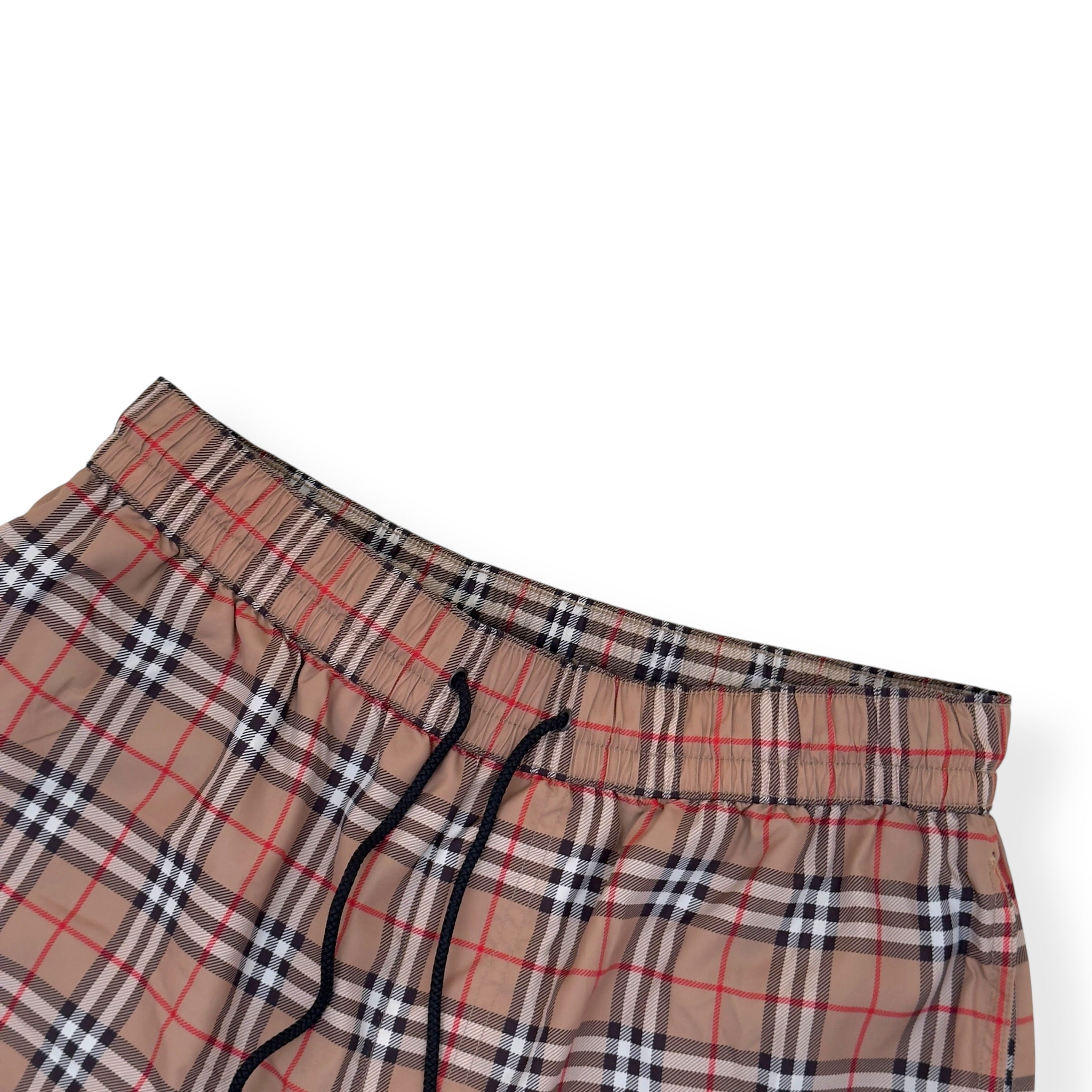 BURBERRY CHECK SWIM SHORTS BEIGE S