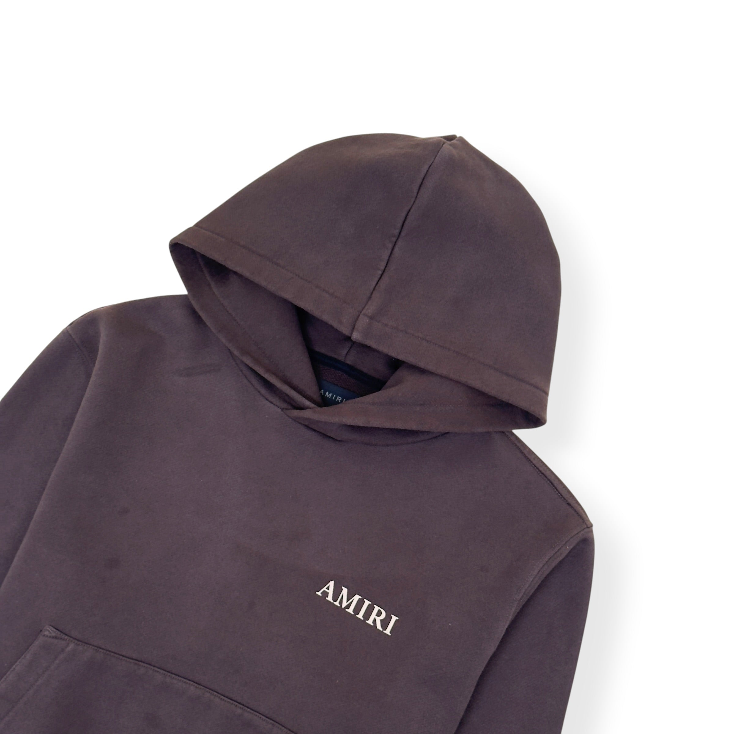 AMIRI MA CORE LOGO HOODIE BROWN L