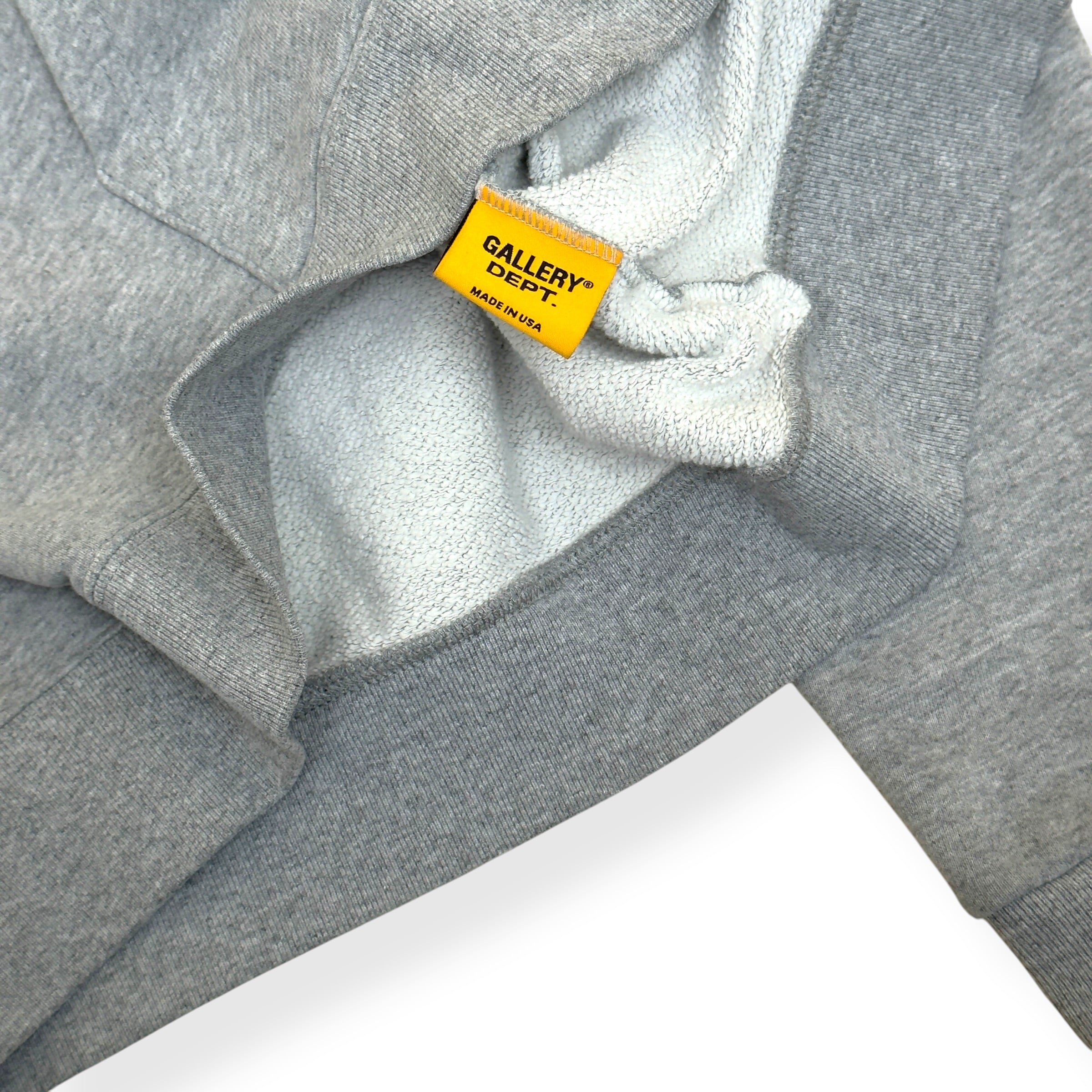 GALLERY DEPT. DEPT DE LA GALERIE ZIP-UP HOODIE GREY L