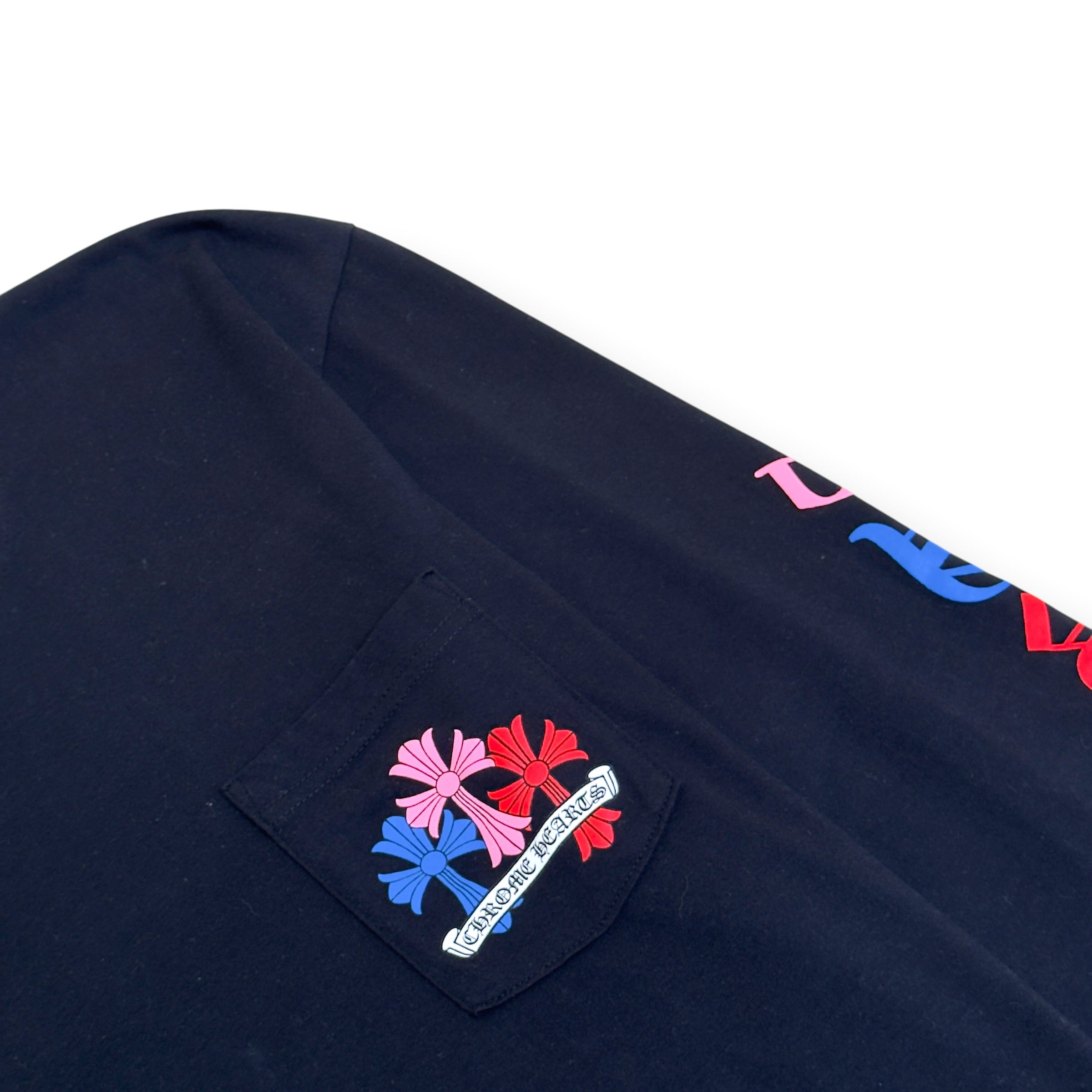 CHROME HEARTS CROSS LOGO LONG-SLEEVE T-SHIRT BLACK / MULTICOLOUR XL