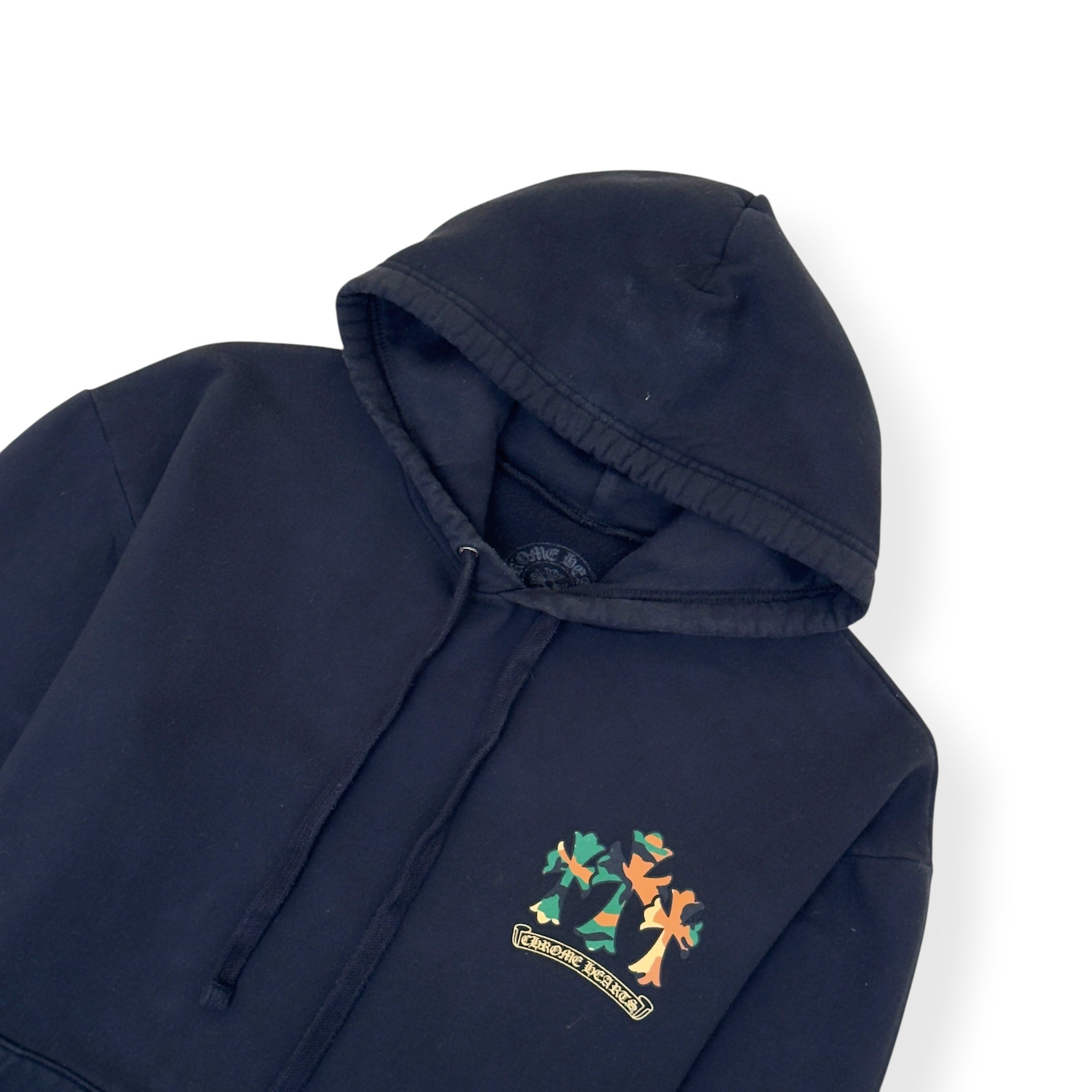 CHROME HEARTS HORSESHOE CROSS HOODIE BLACK / CAMO L