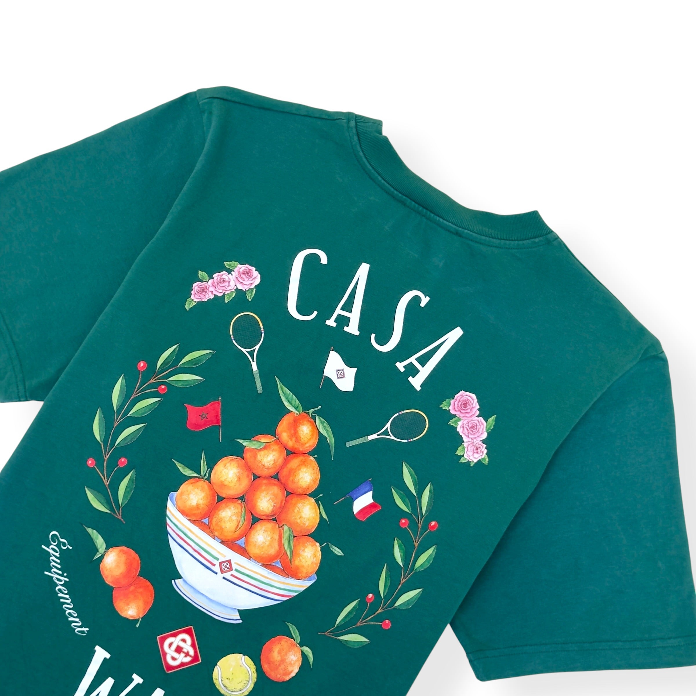 CASABLANCA CASA WAY GRAPHIC T-SHIRT GREEN L