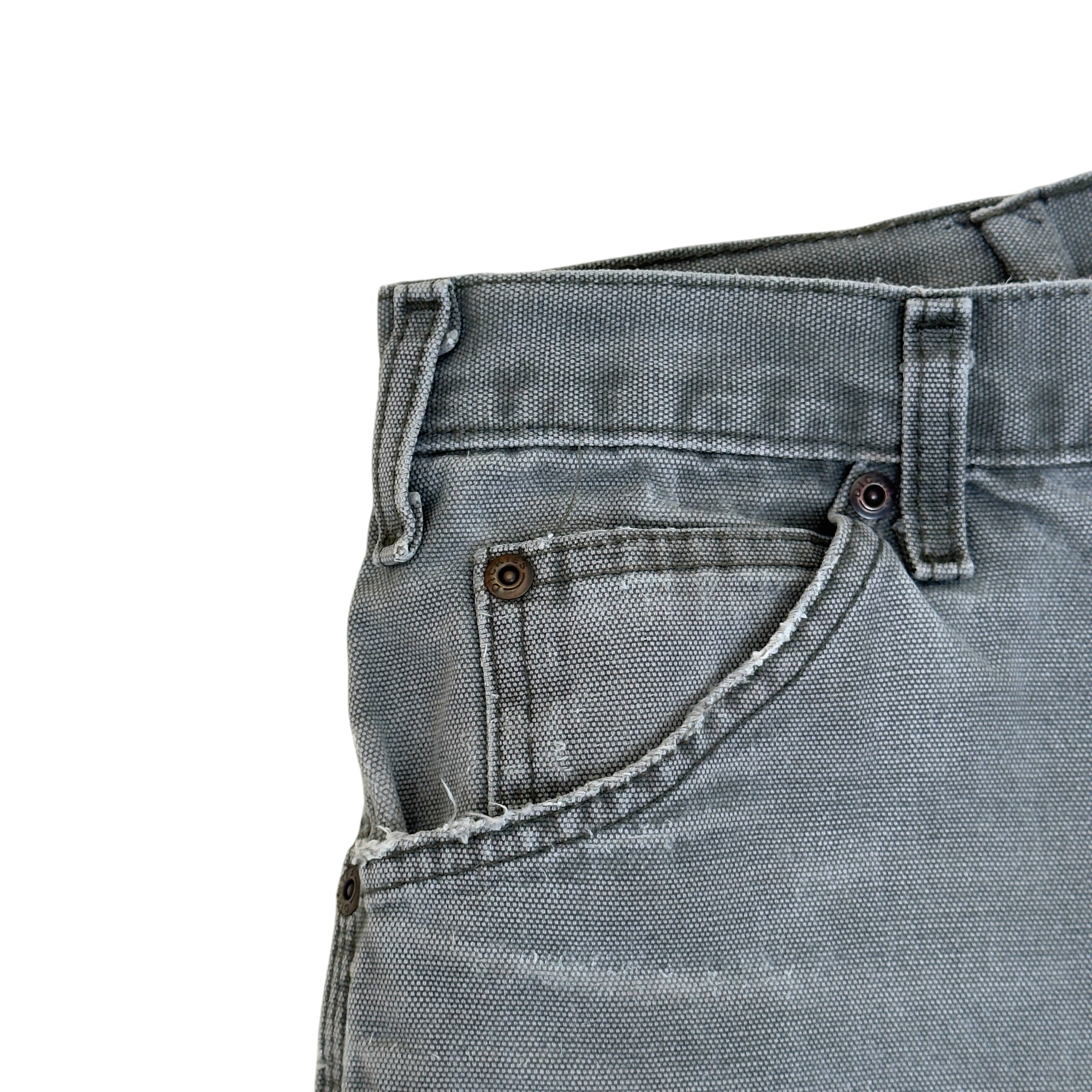 JEANIUS BAR ATELIER PATCHWORK FLARE JEANS GREY / GREEN W34 / M