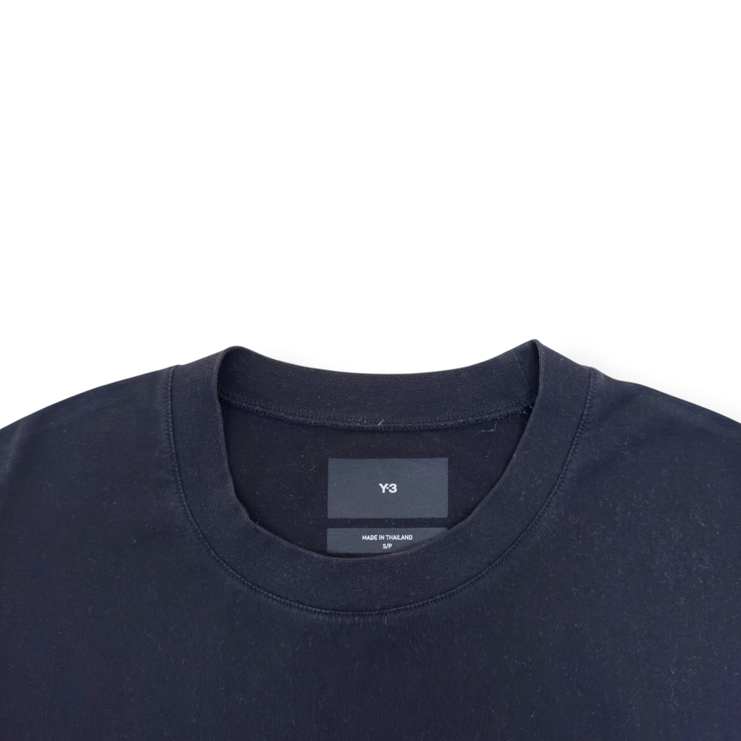 Y-3 OVERSIZED BRUSHSTROKE GRAPHIC T-SHIRT BLACK / WHITE S