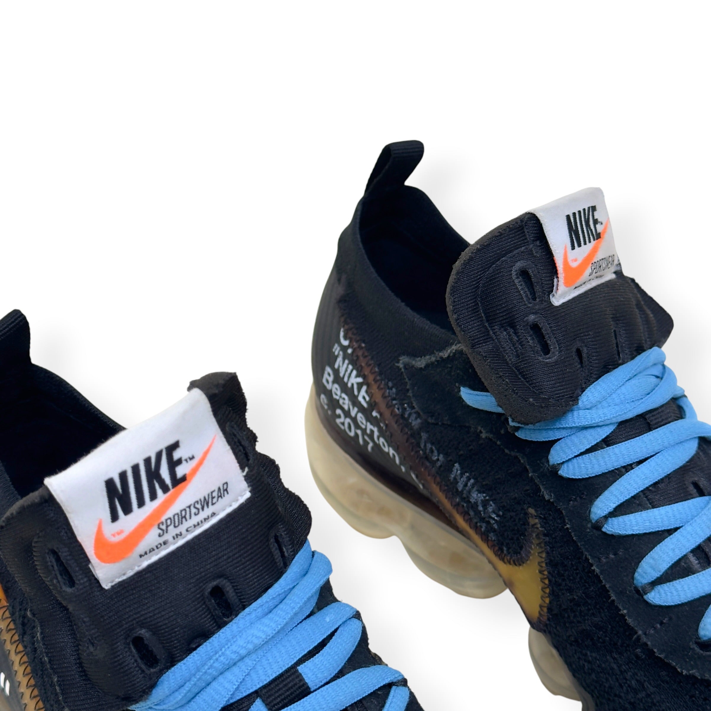 NIKE X OFF-WHITE VAPORMAX SNEAKER BLACK UK8
