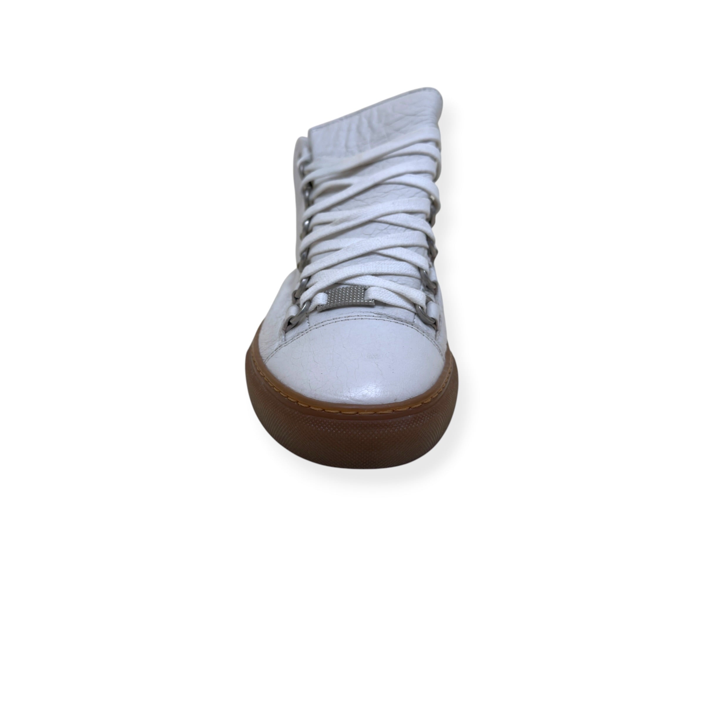 BALENCIAGA ARENA HIGH TOP SNEAKER WHITE / GUM 40 / UK6