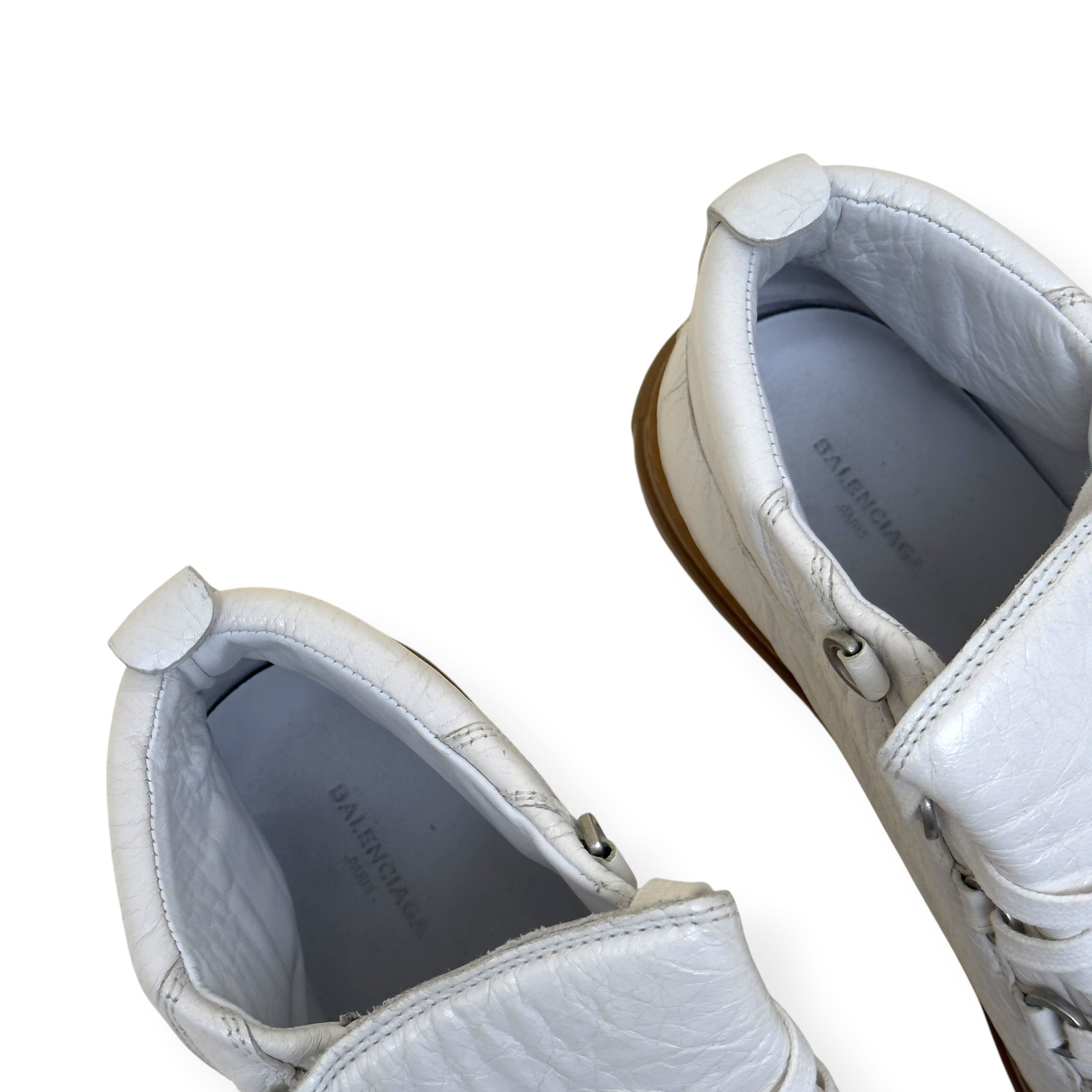 BALENCIAGA ARENA HIGH TOP SNEAKER WHITE / GUM 40 / UK6