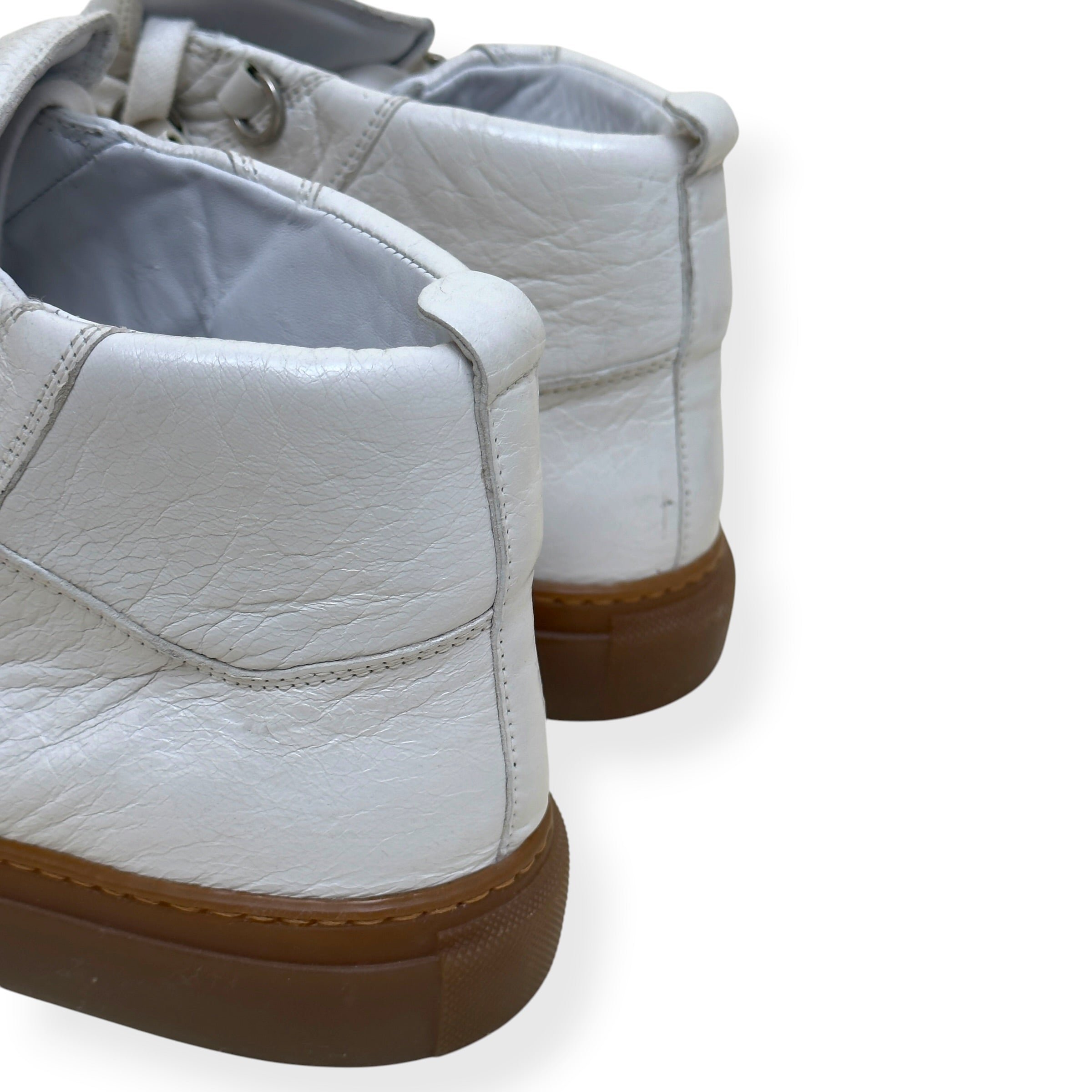 BALENCIAGA ARENA HIGH TOP SNEAKER WHITE / GUM 40 / UK6
