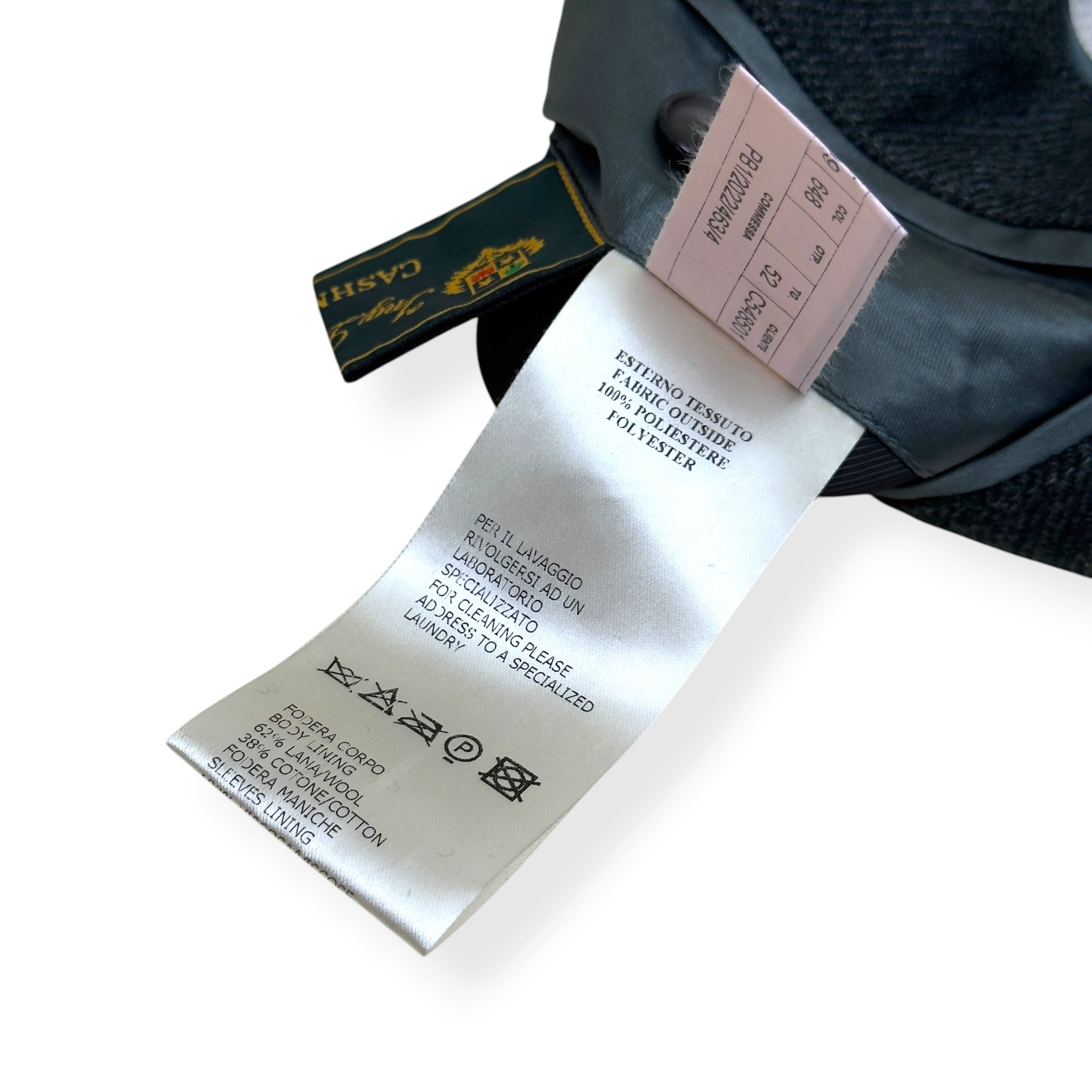 THOM SWEENEY NYLON WOOL / CASHMERE LINED JACKET GREEN 52 / L