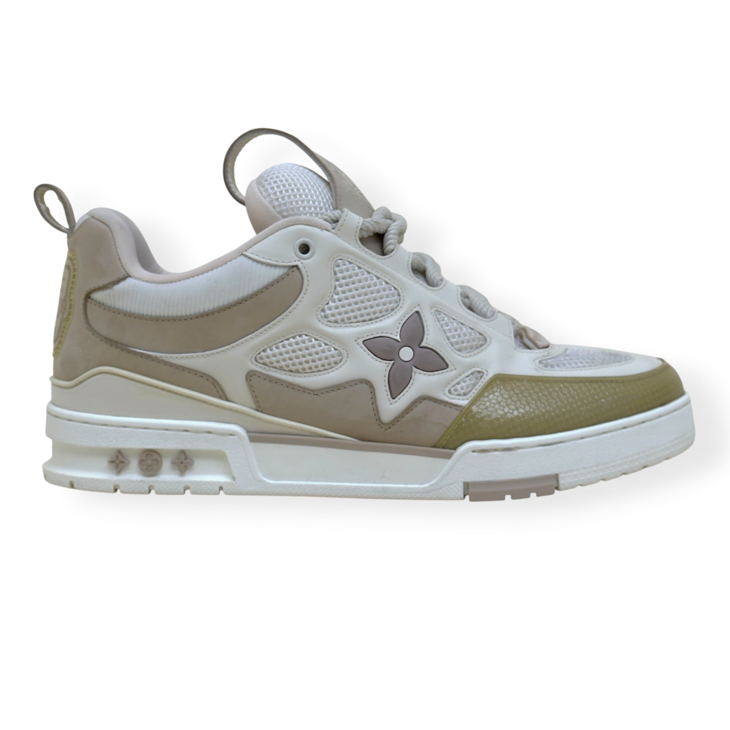 LOUIS VUITTON LV SKATE SNEAKER LUXURY BEIGE UK10