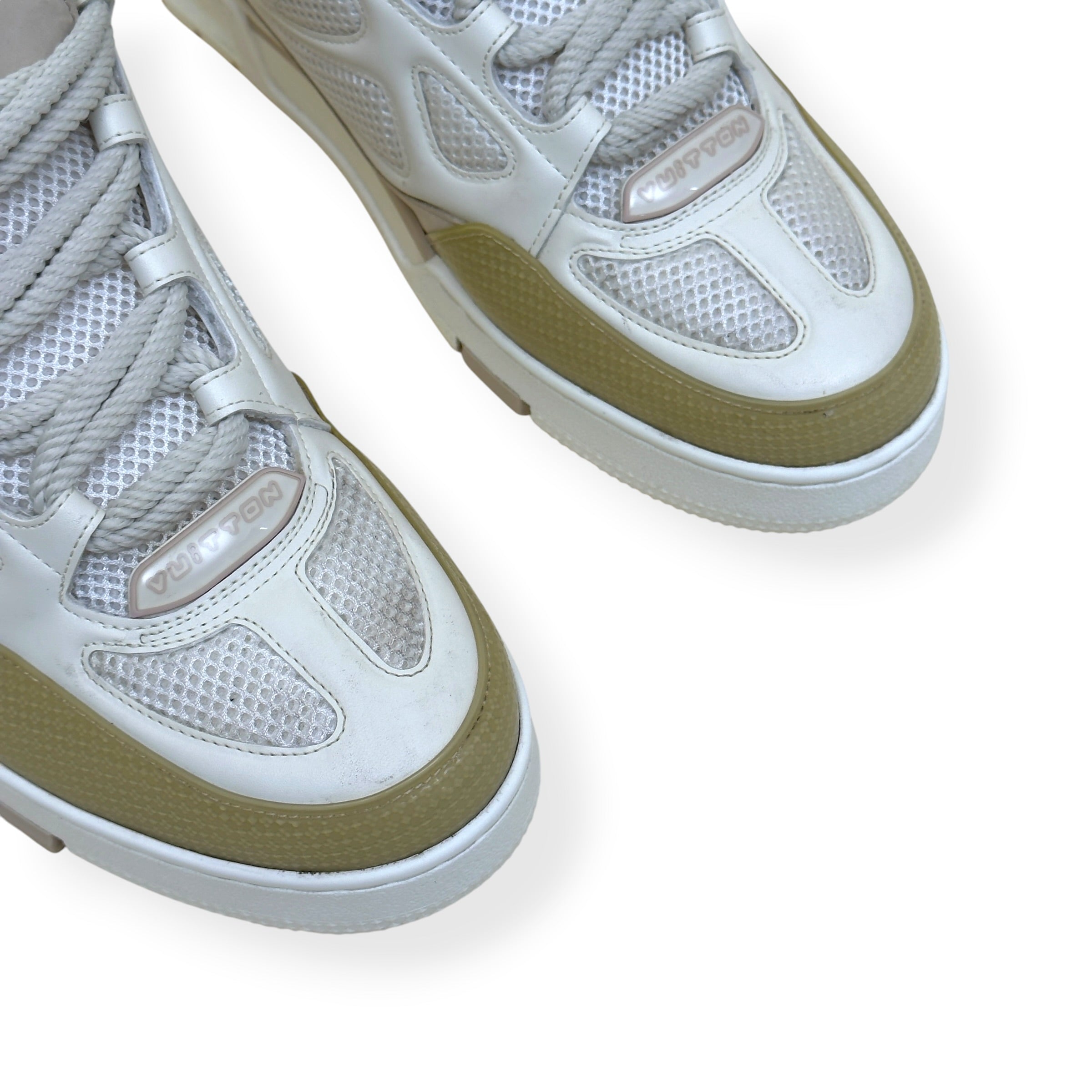LOUIS VUITTON LV SKATE SNEAKER LUXURY BEIGE UK10