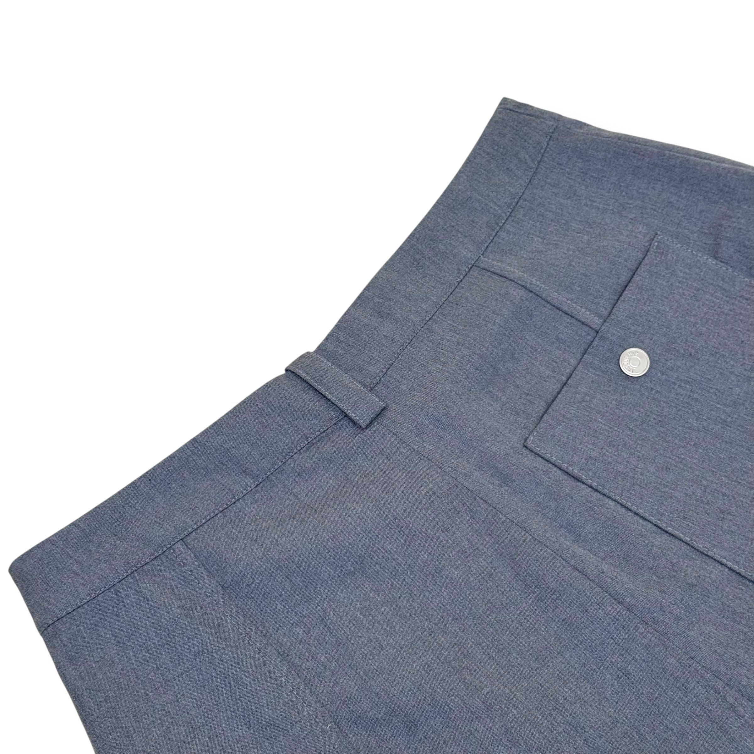 JACQUEMUS LES SCULPTURES PLEATED SHORTS GREY 52 / XL
