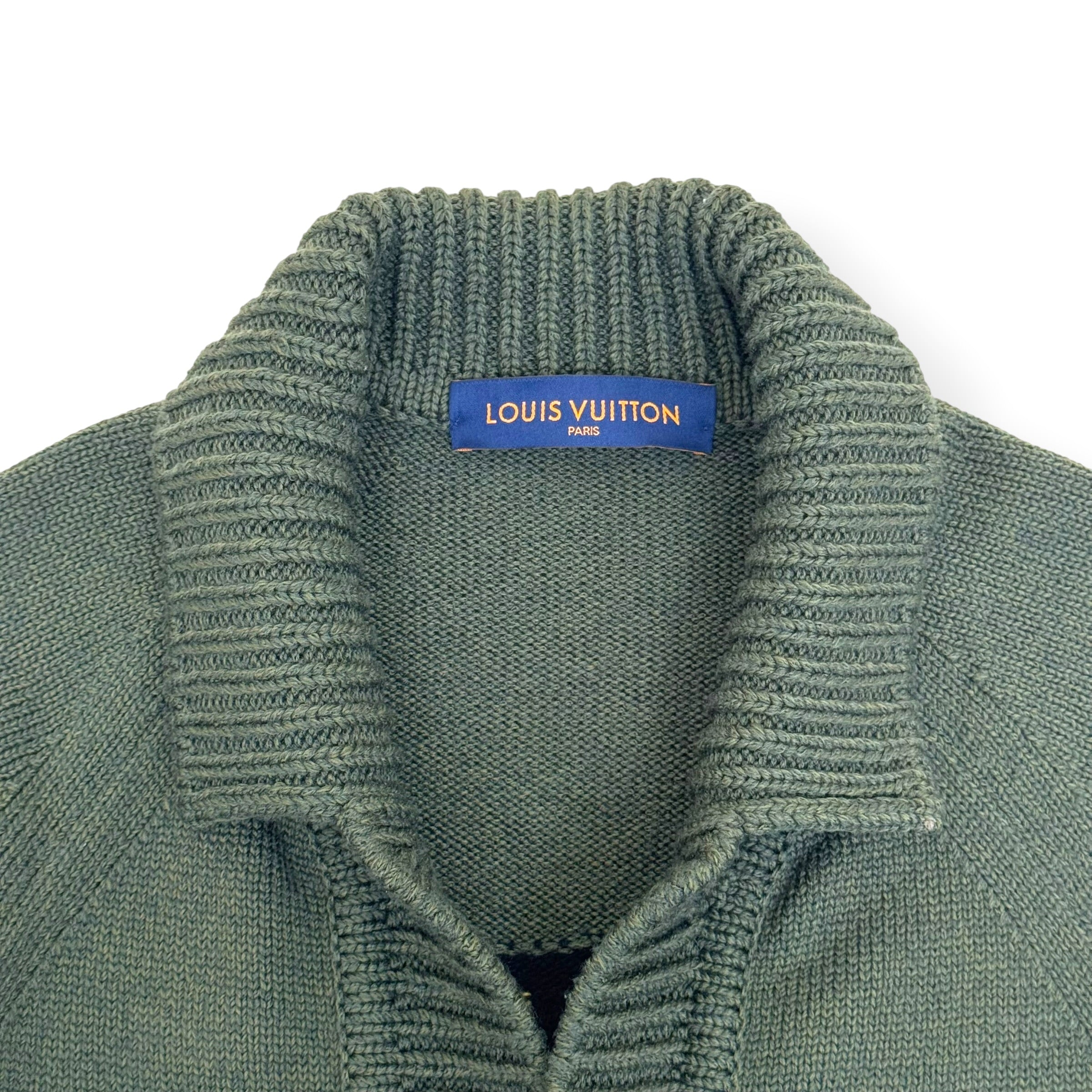 LOUIS VUITTON X NIGO SOPHISTICATED TIGER CARDIGAN GREEN XL