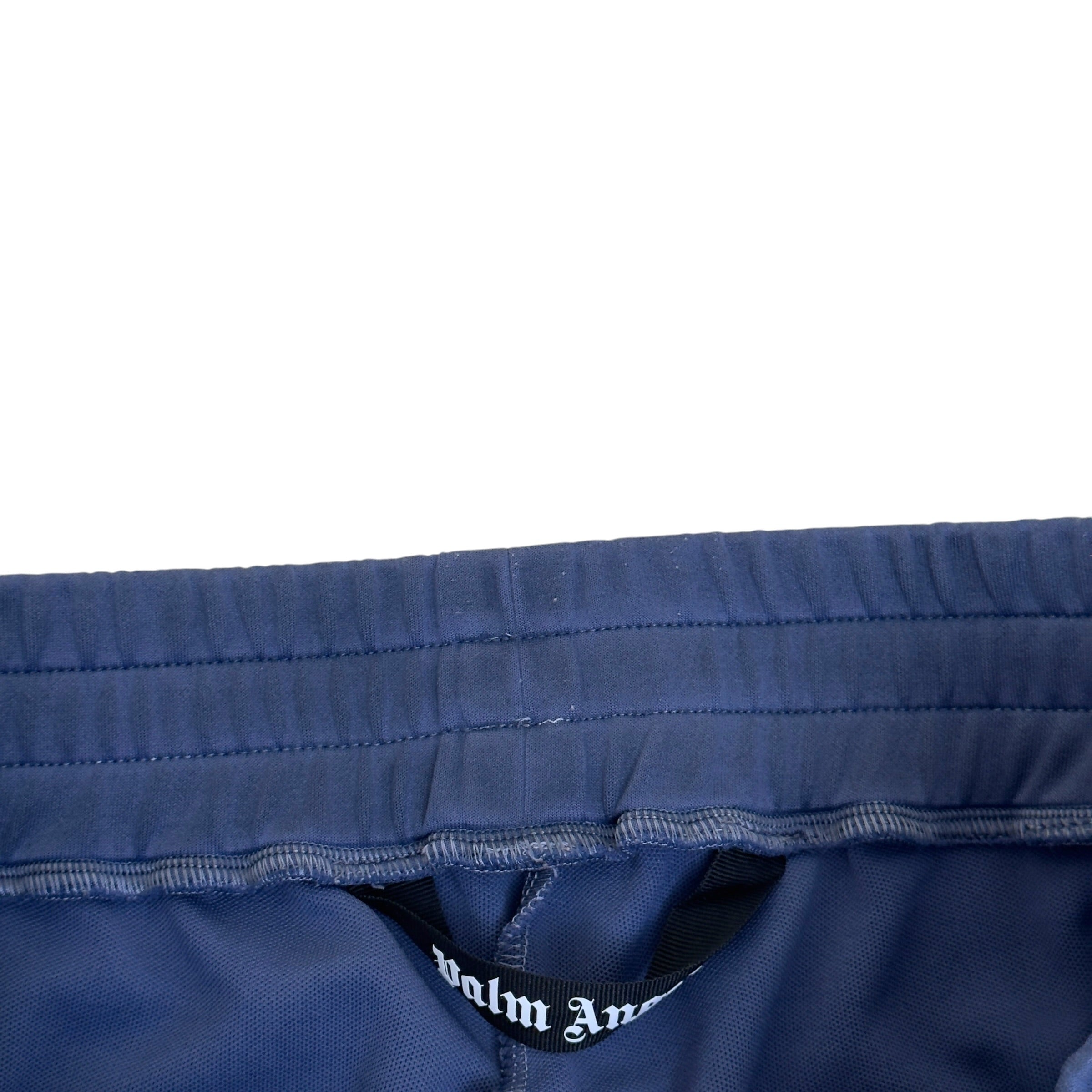 PALM ANGELS GARMENT DYED TRACK PANTS BLUE L