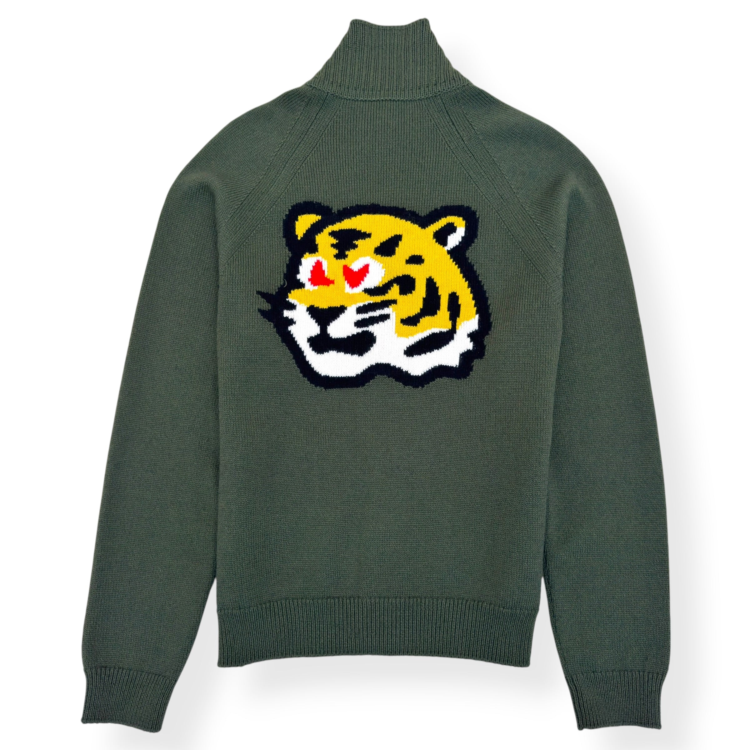 LOUIS VUITTON X NIGO SOPHISTICATED TIGER CARDIGAN GREEN XL