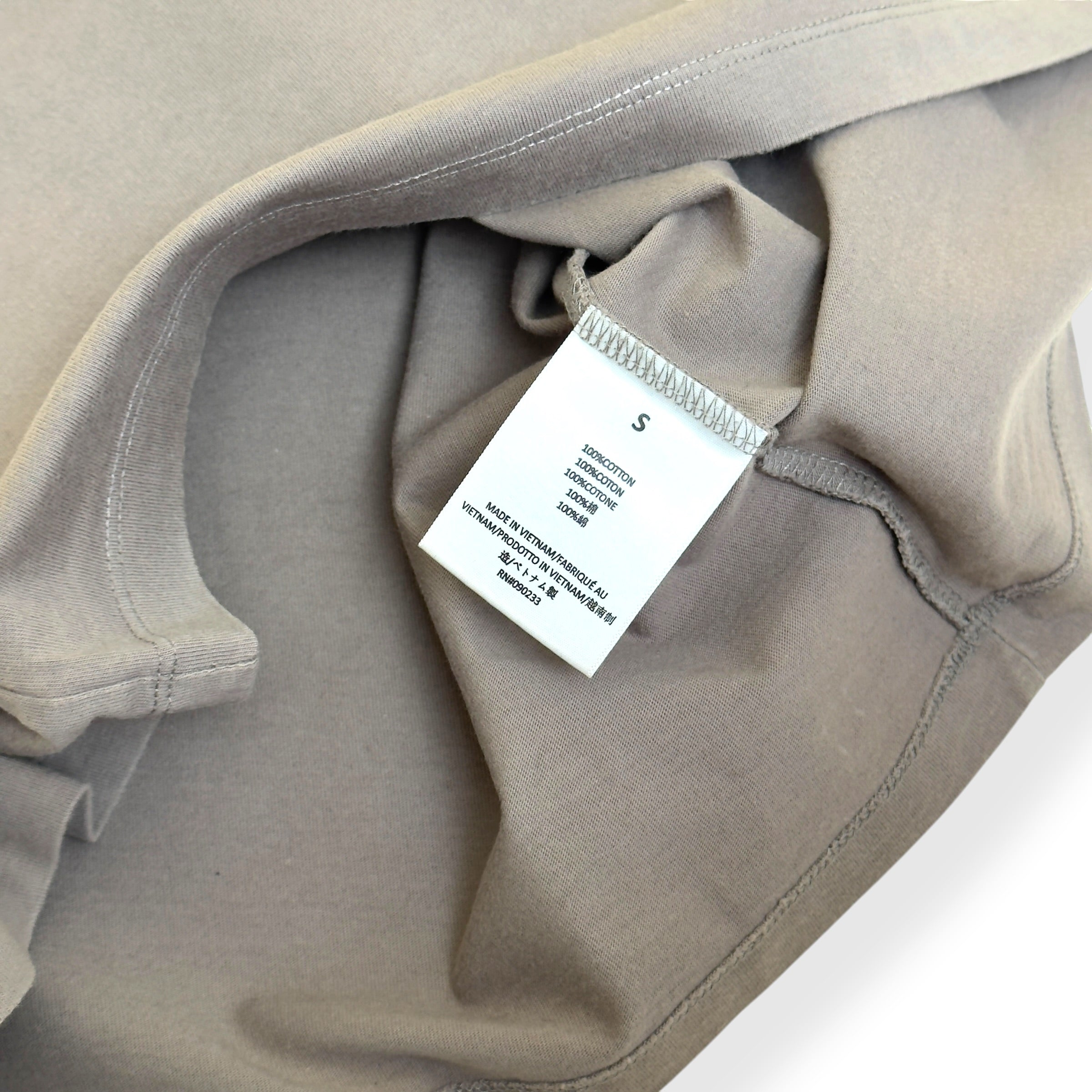 ESSENTIALS FEAR OF GOD COTTON T-SHIRT TAUPE S