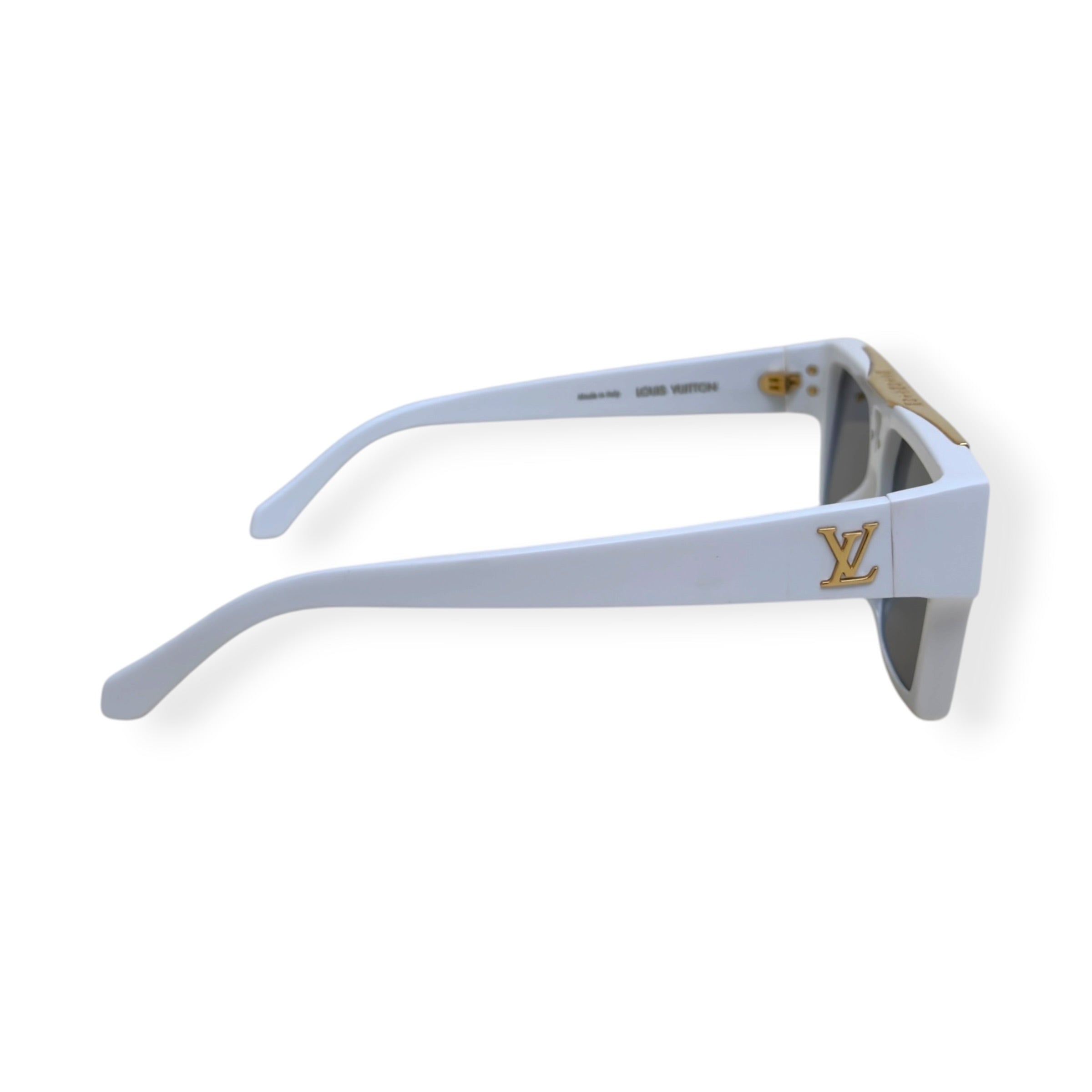 LOUIS VUITTON 1.1 EVIDENCE SUNGLASSES WHITE / GOLD