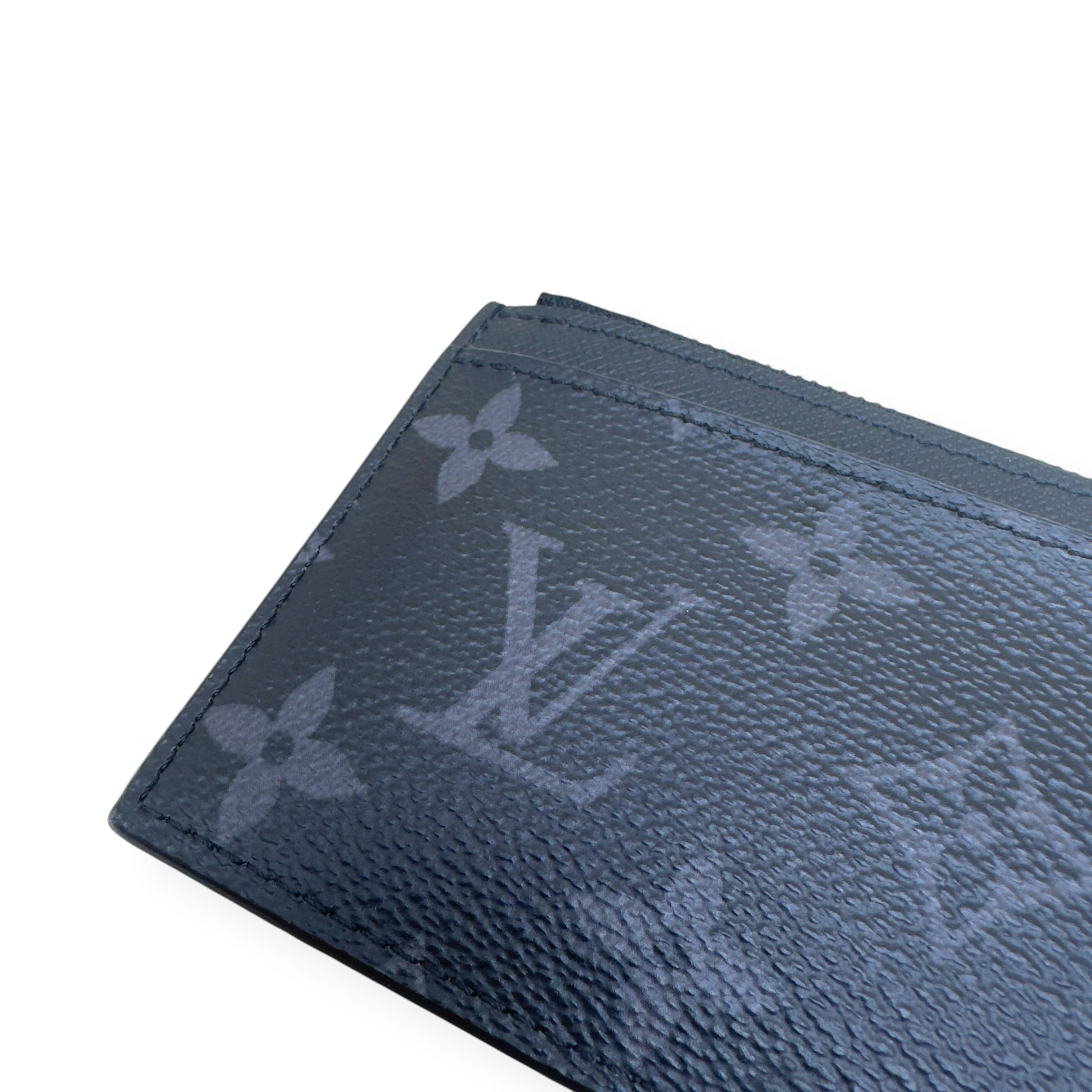 LOUIS VUITTON MONOGRAM COIN CARD HOLDER BLACK / GREY