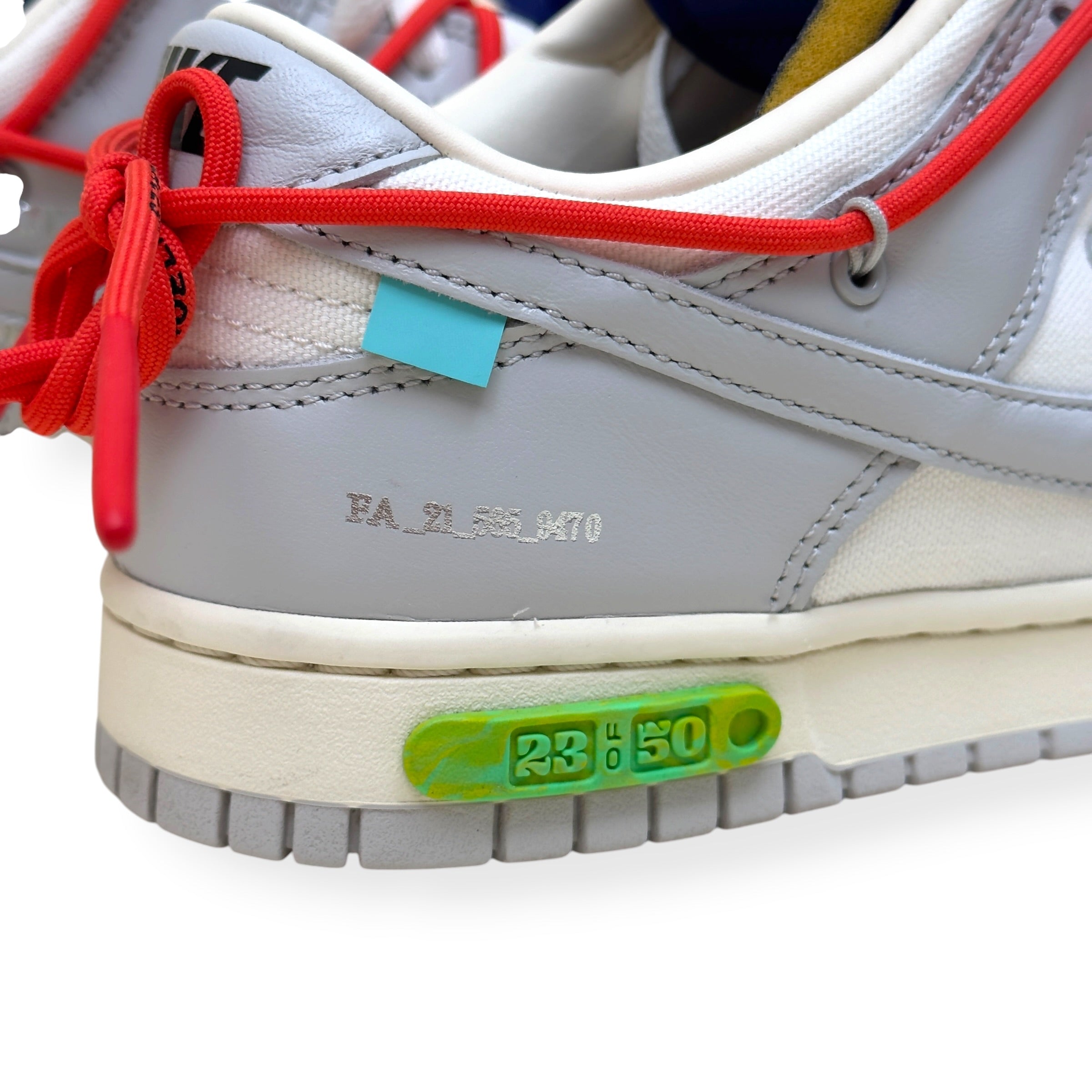 NIKE X OFF-WHITE DUNK LOW TOP SNEAKER 'LOT 23 OF 50' UK8