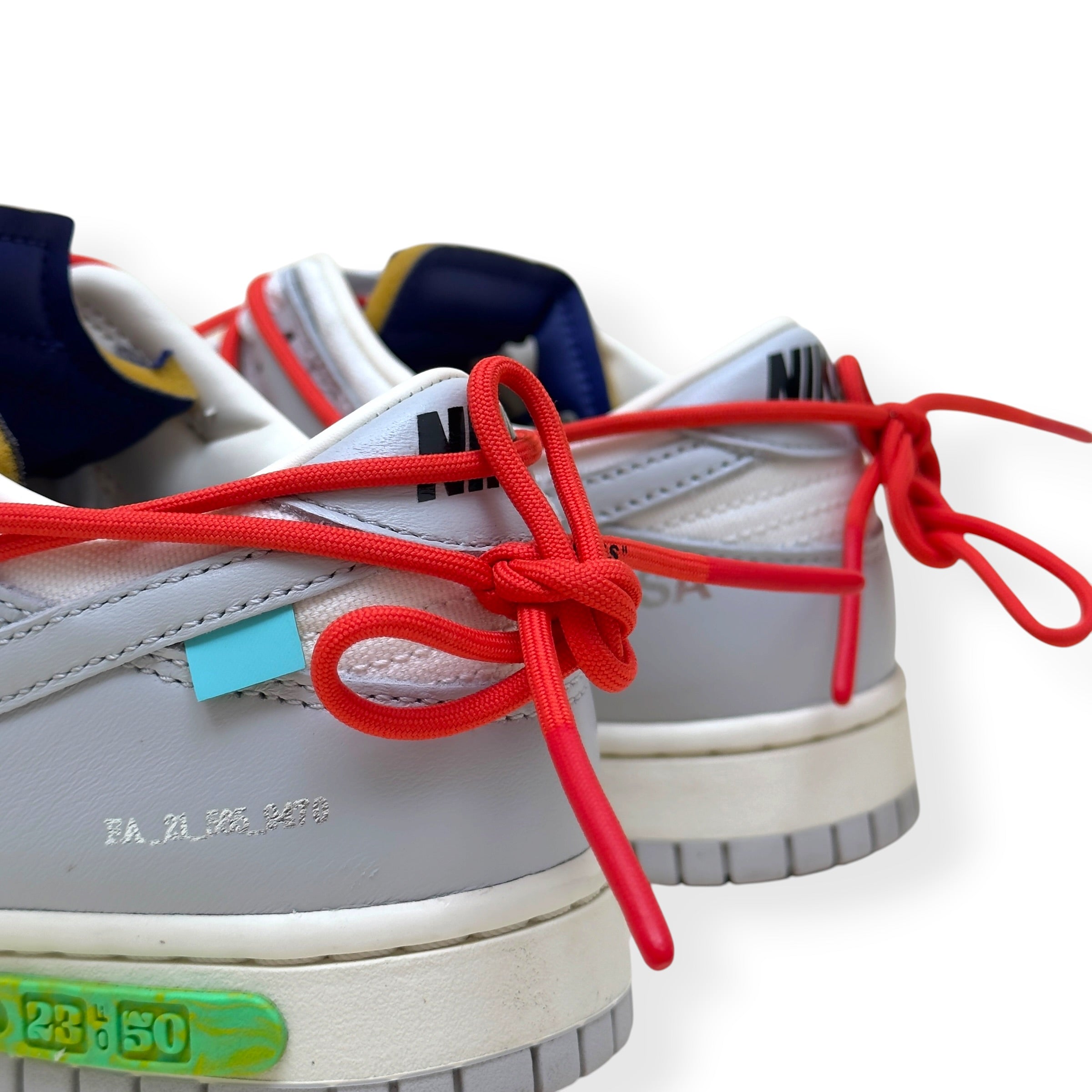 NIKE X OFF-WHITE DUNK LOW TOP SNEAKER 'LOT 23 OF 50' UK8