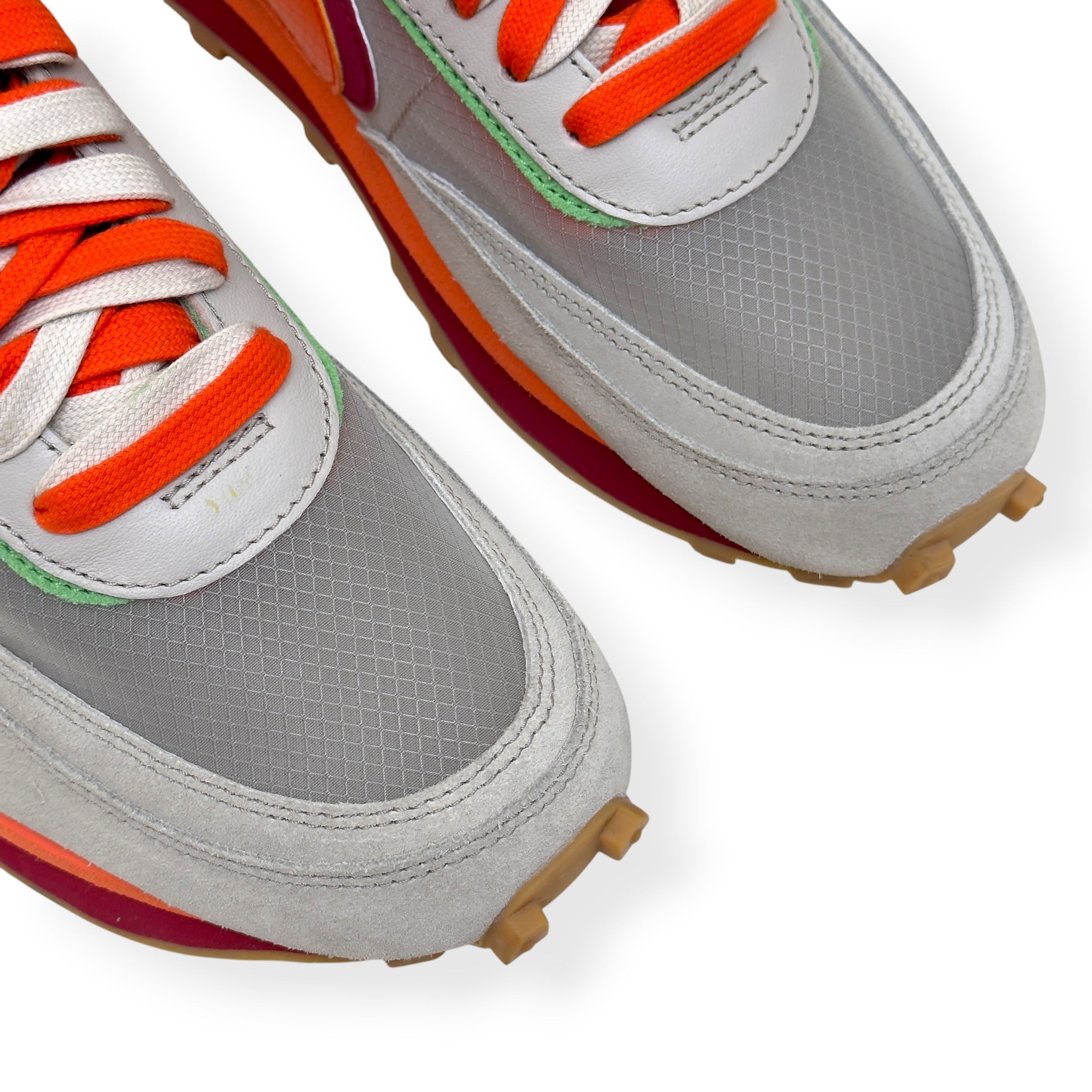 NIKE X SACAI X CLOT LDWAFFLE SNEAKER NET ORANGE BLAZE UK8