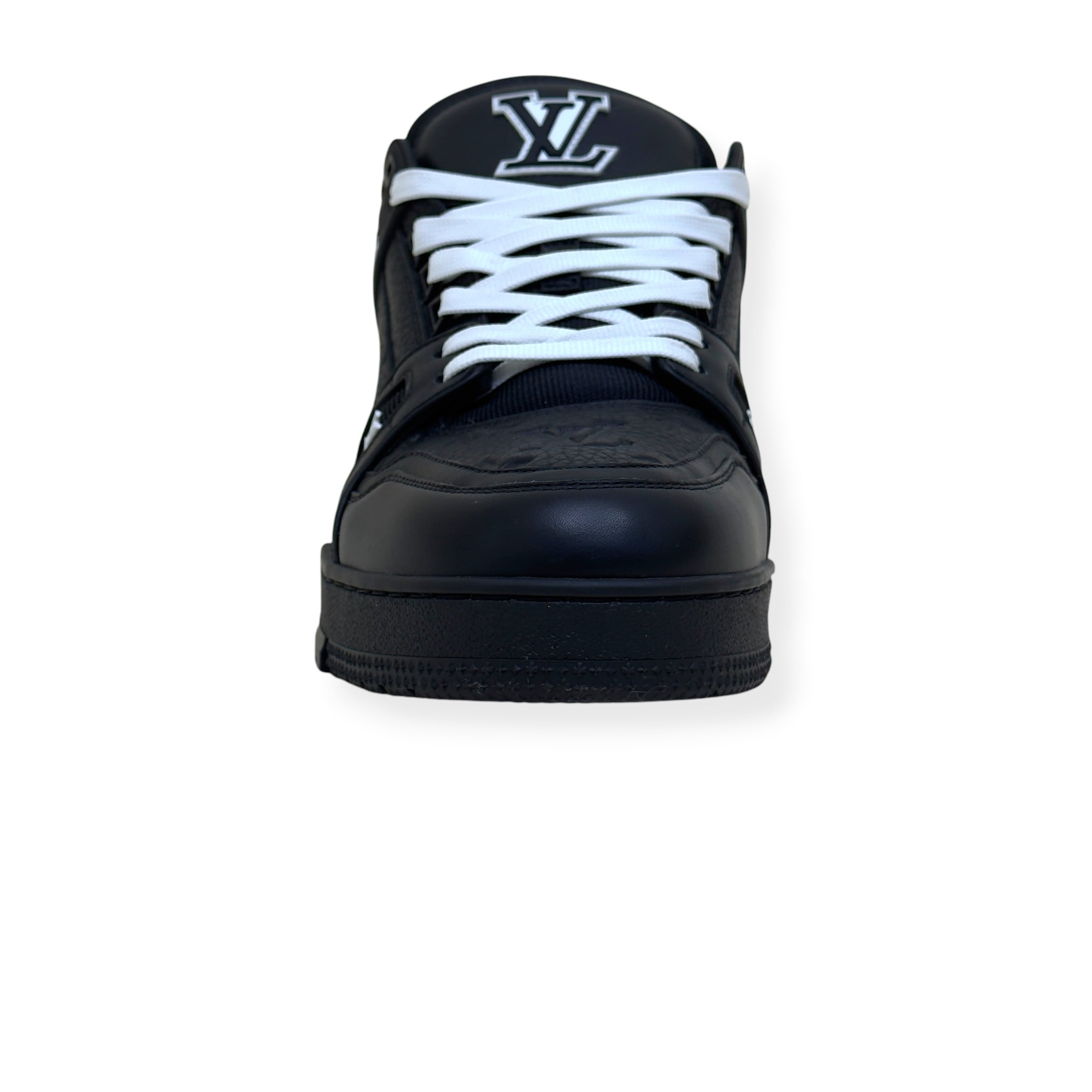 LOUIS VUITTON LV TRAINER SNEAKER BLACK / WHITE UK10