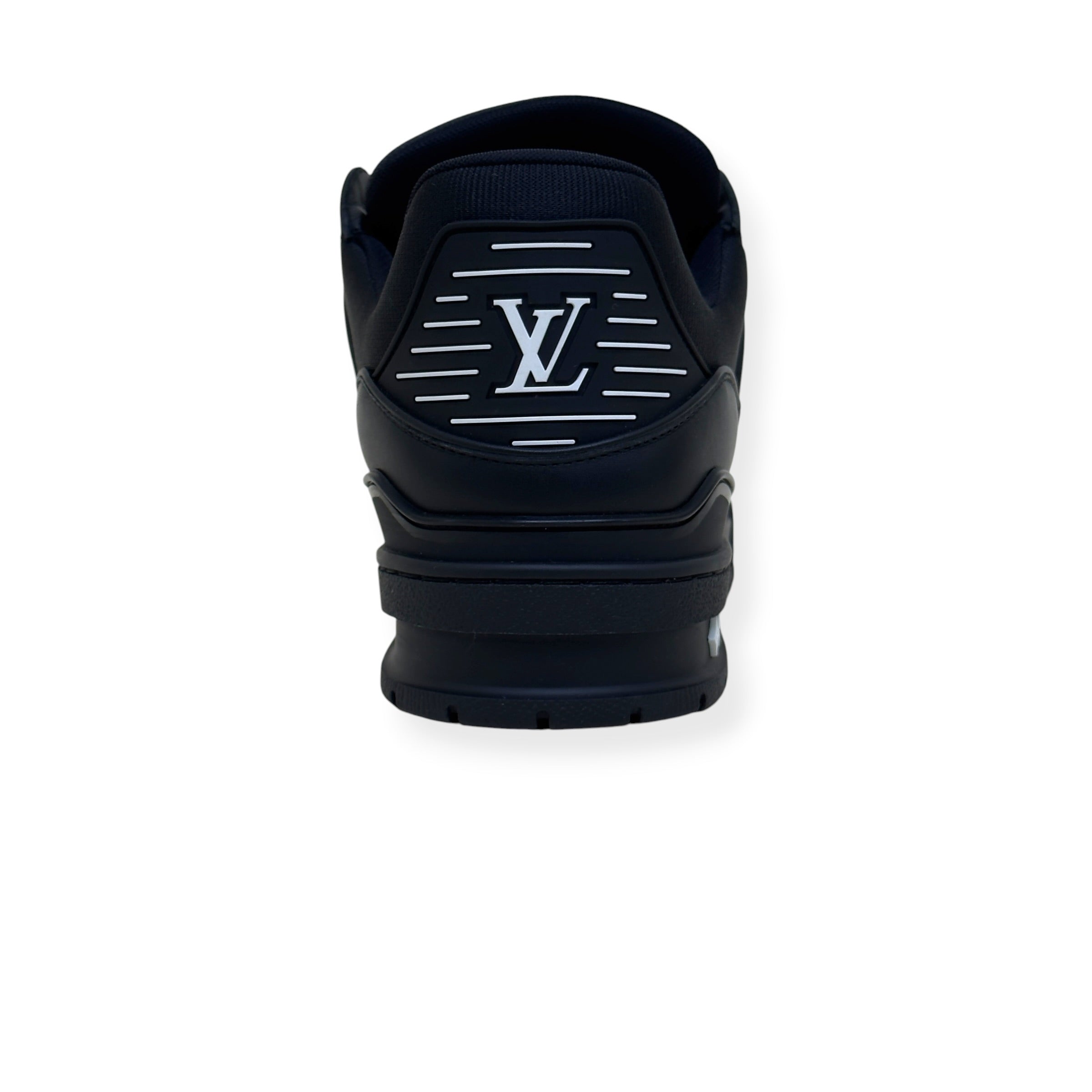 LOUIS VUITTON LV TRAINER SNEAKER BLACK / WHITE UK10