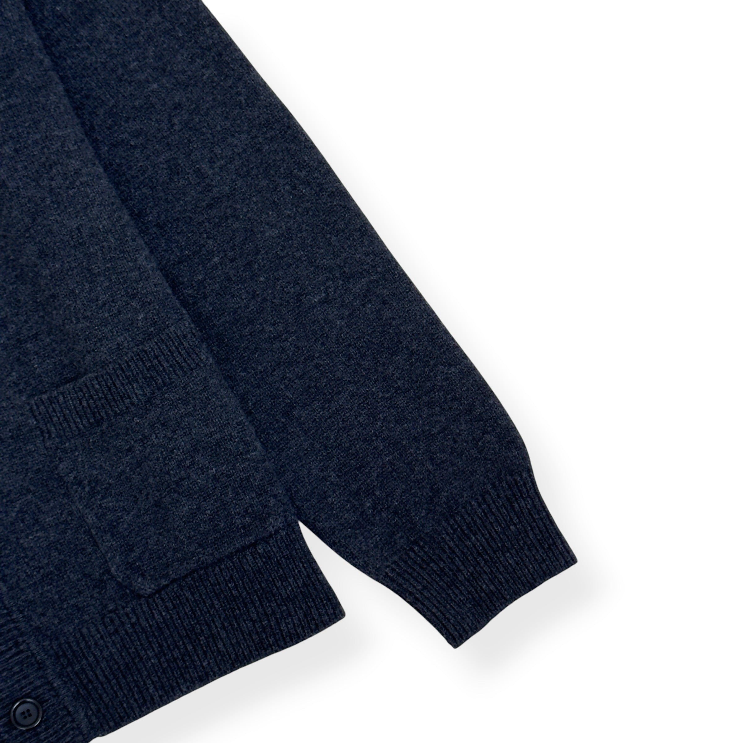 LOUIS VUITTON LV FREQUENCY EMBROIDERED WOOL CARDIGAN GREY L