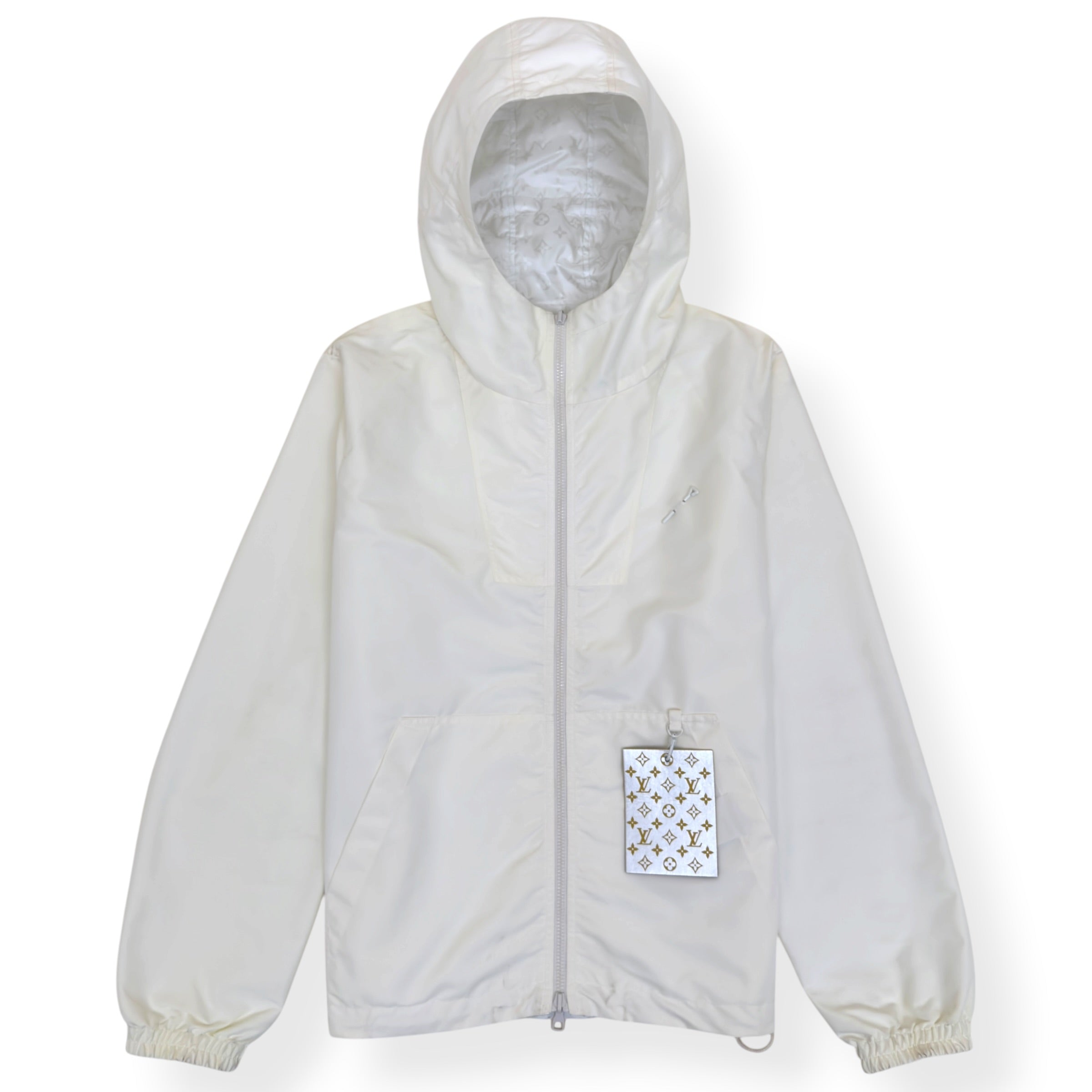 LOUIS VUITTON LVSE CABLES EDITION MONOGRAM REVERSIBLE WINDBREAKER WHITE 52 / L