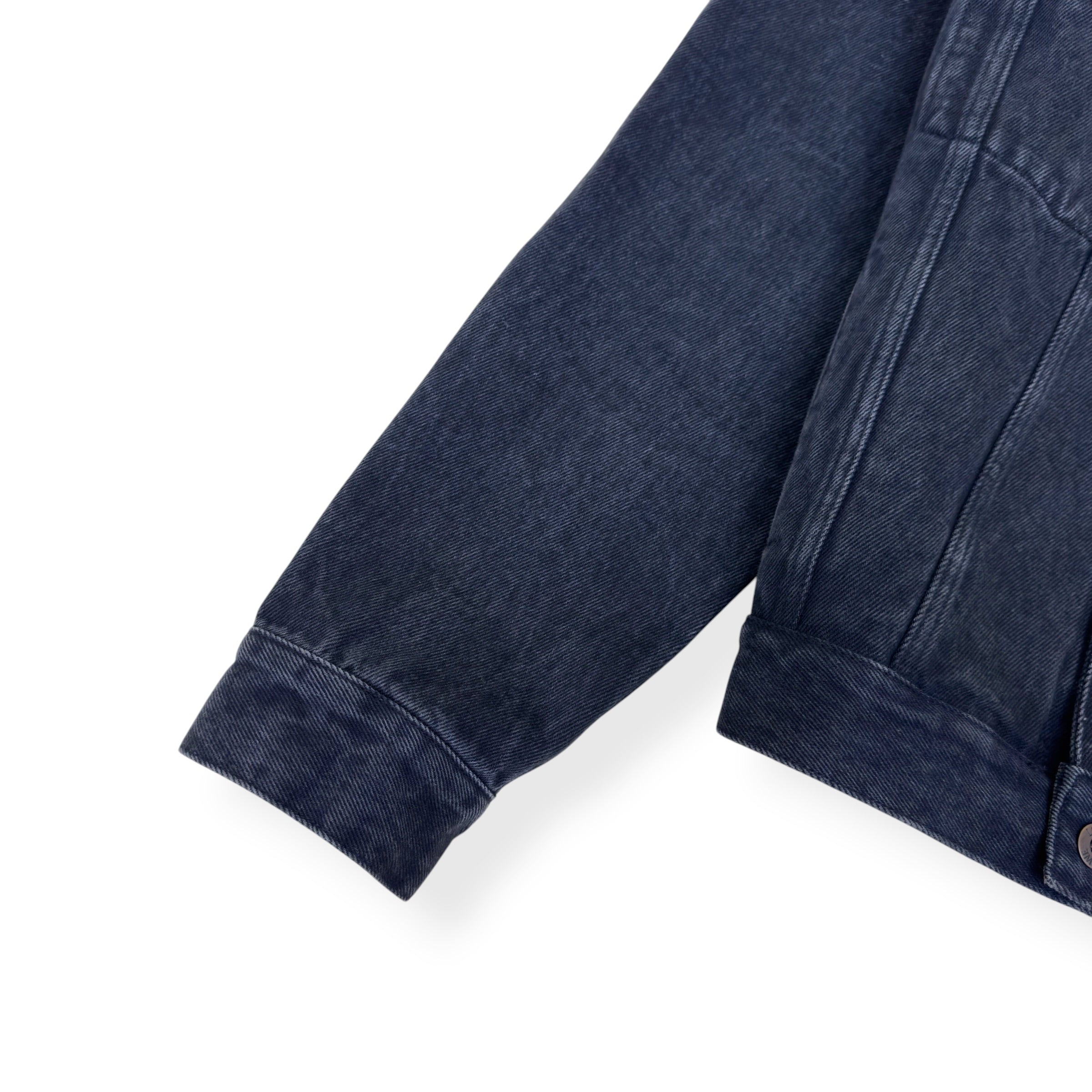 LOEWE ANAGRAM LOGO DENIM JACKET BLACK / WHITE 46 / S