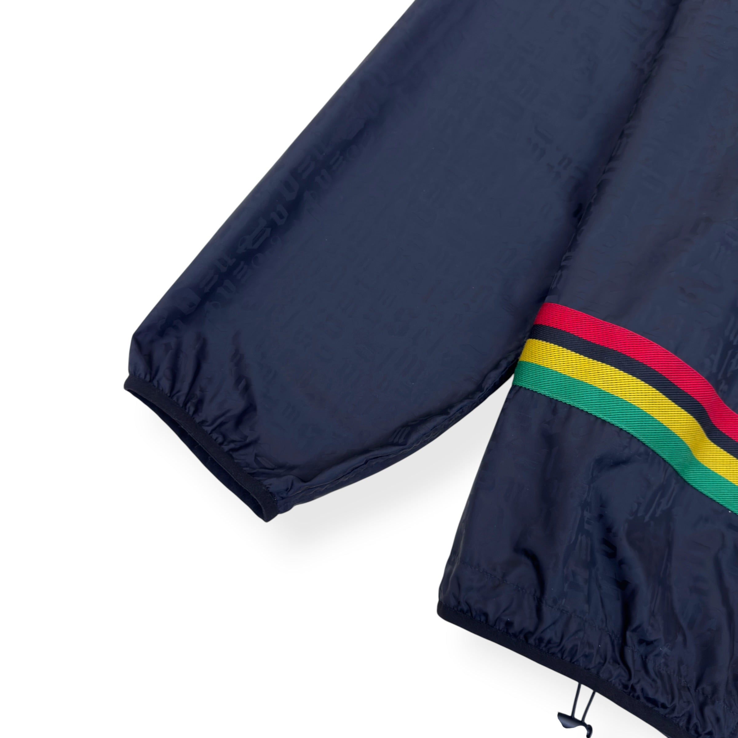PALM ANGELS MONOGRAM WINDBREAKER JACKET BLACK L