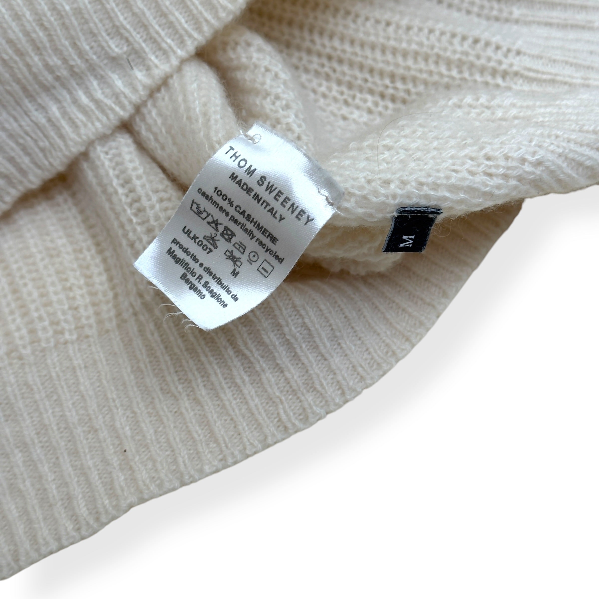 THOM SWEENEY CASHMERE CREW NECK SWEATER M
