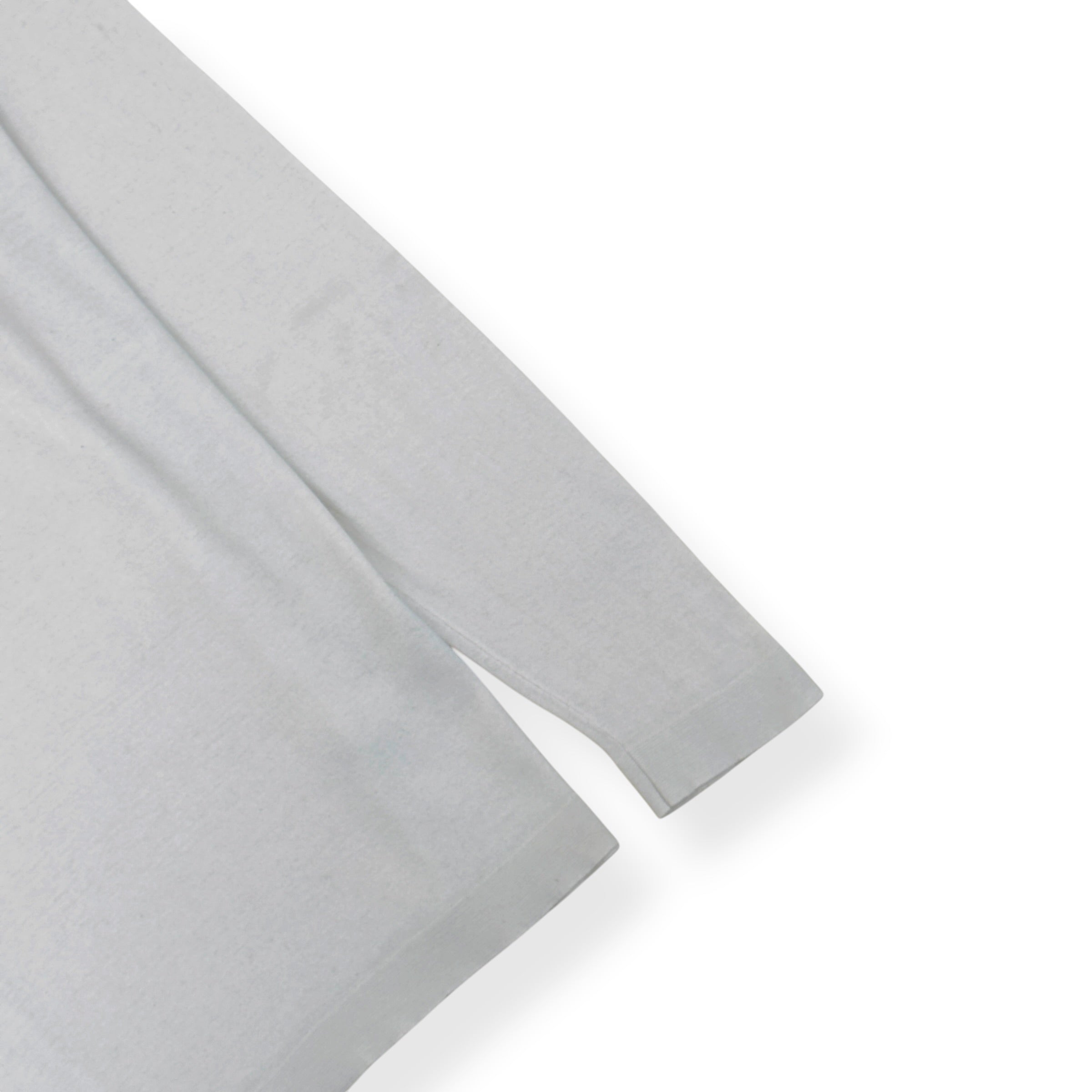 THOM SWEENEY COTTON / CASHMERE LONG SLEEVE T-SHIRT WHITE L