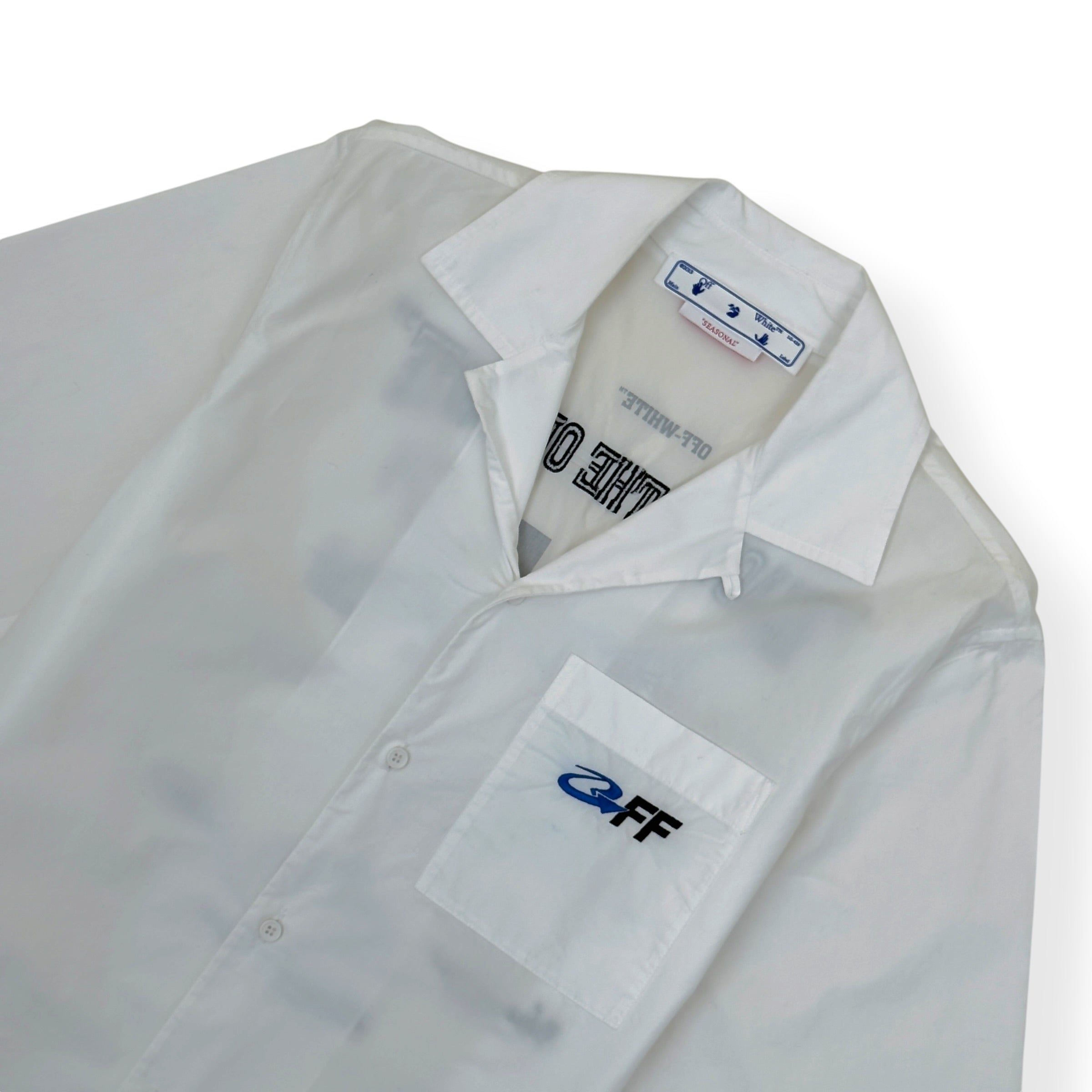 OFF-WHITE EXACT OPP HOLIDAY SHIRT WHITE L