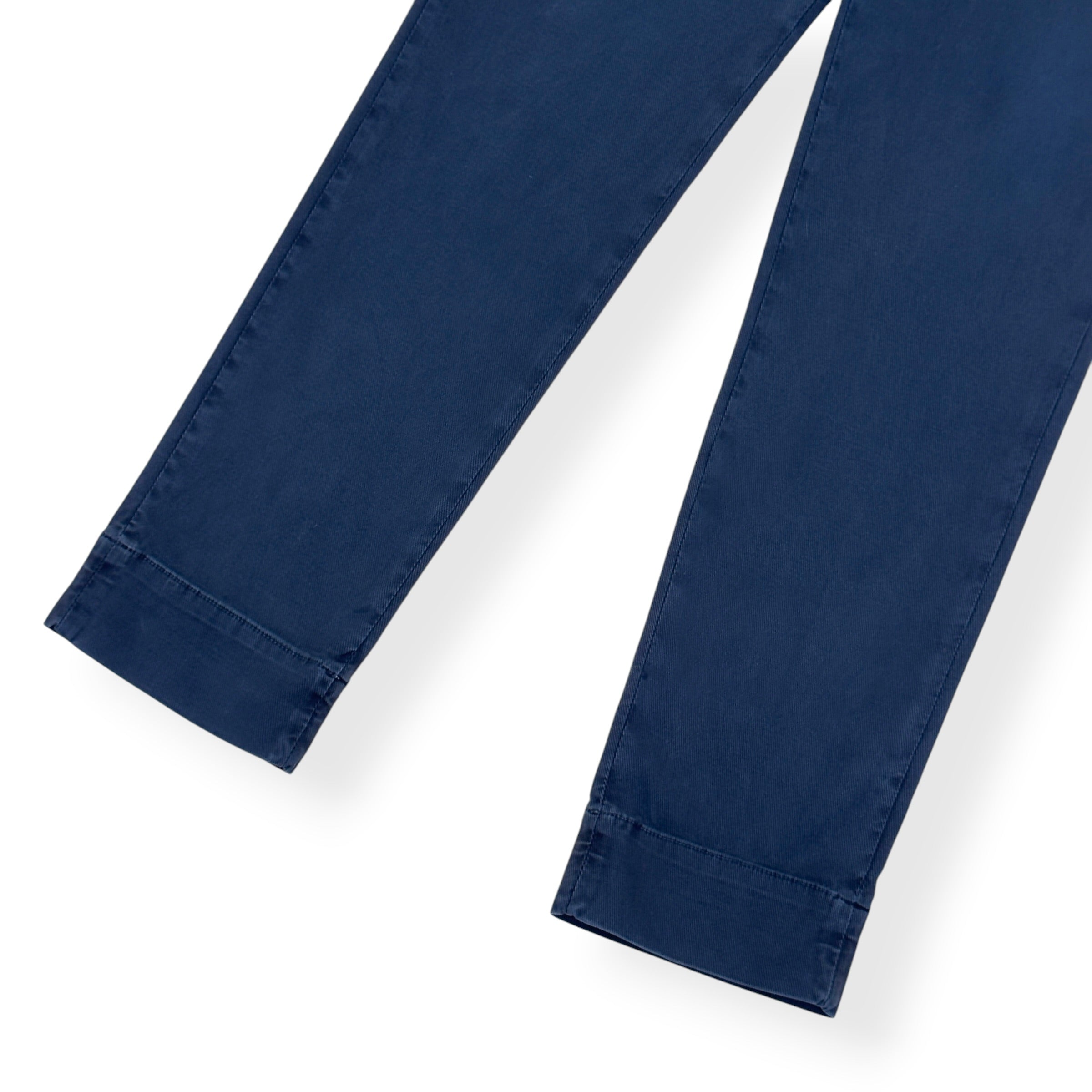 THOM SWEENEY COTTON DRAWSTRING CHINO TROUSERS NAVY 48 / S