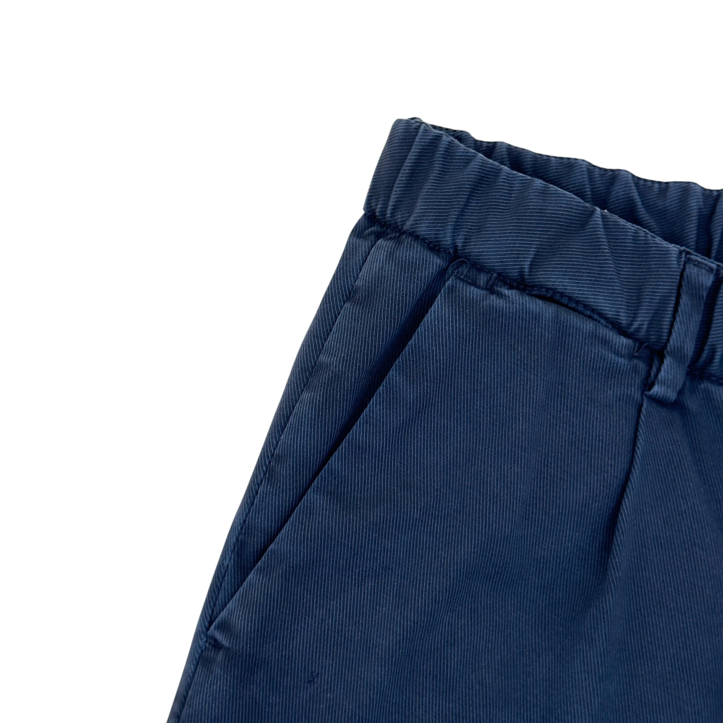 THOM SWEENEY COTTON DRAWSTRING CHINO TROUSERS NAVY 48 / S