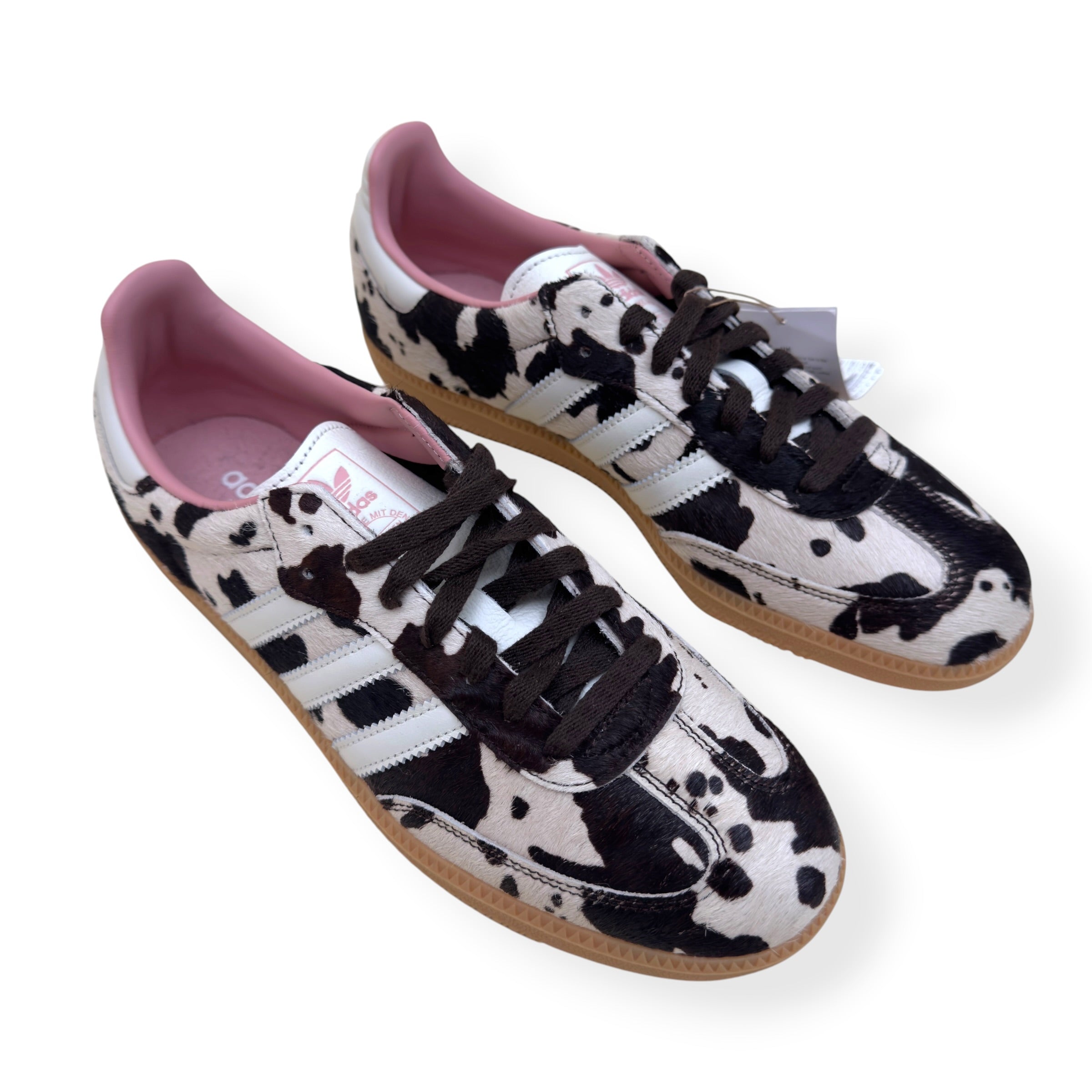ADIDAS SAMBA OG COW PRINT SNEAKER BROWN UK10