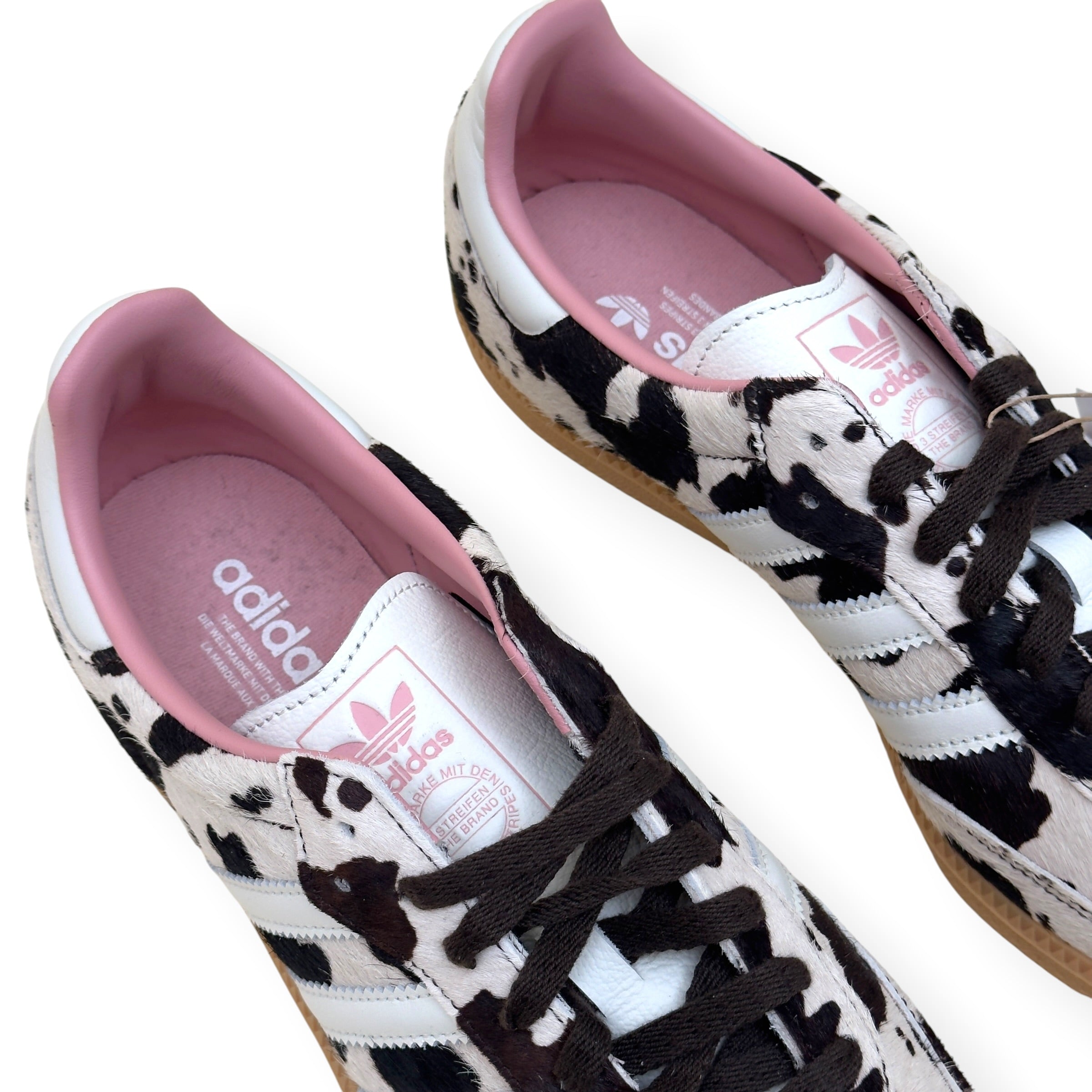 ADIDAS SAMBA OG COW PRINT SNEAKER BROWN UK10