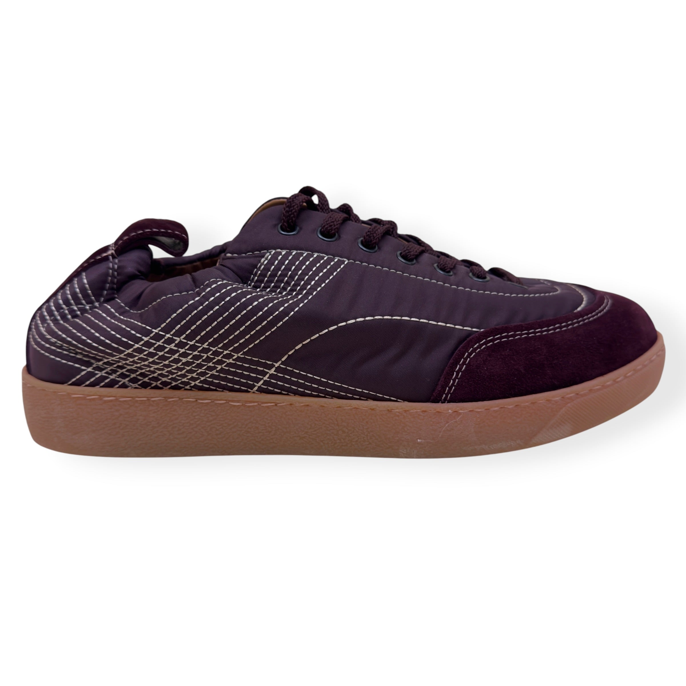 DRIES VAN NOTEN NEW CASSETTA SNEAKER BORDEAUX 44 / UK10
