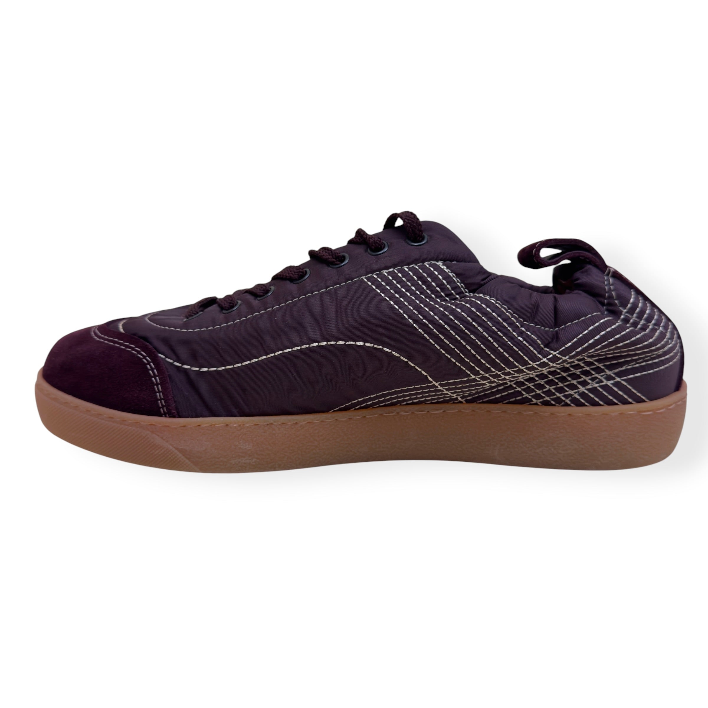 DRIES VAN NOTEN NEW CASSETTA SNEAKER BORDEAUX 44 / UK10