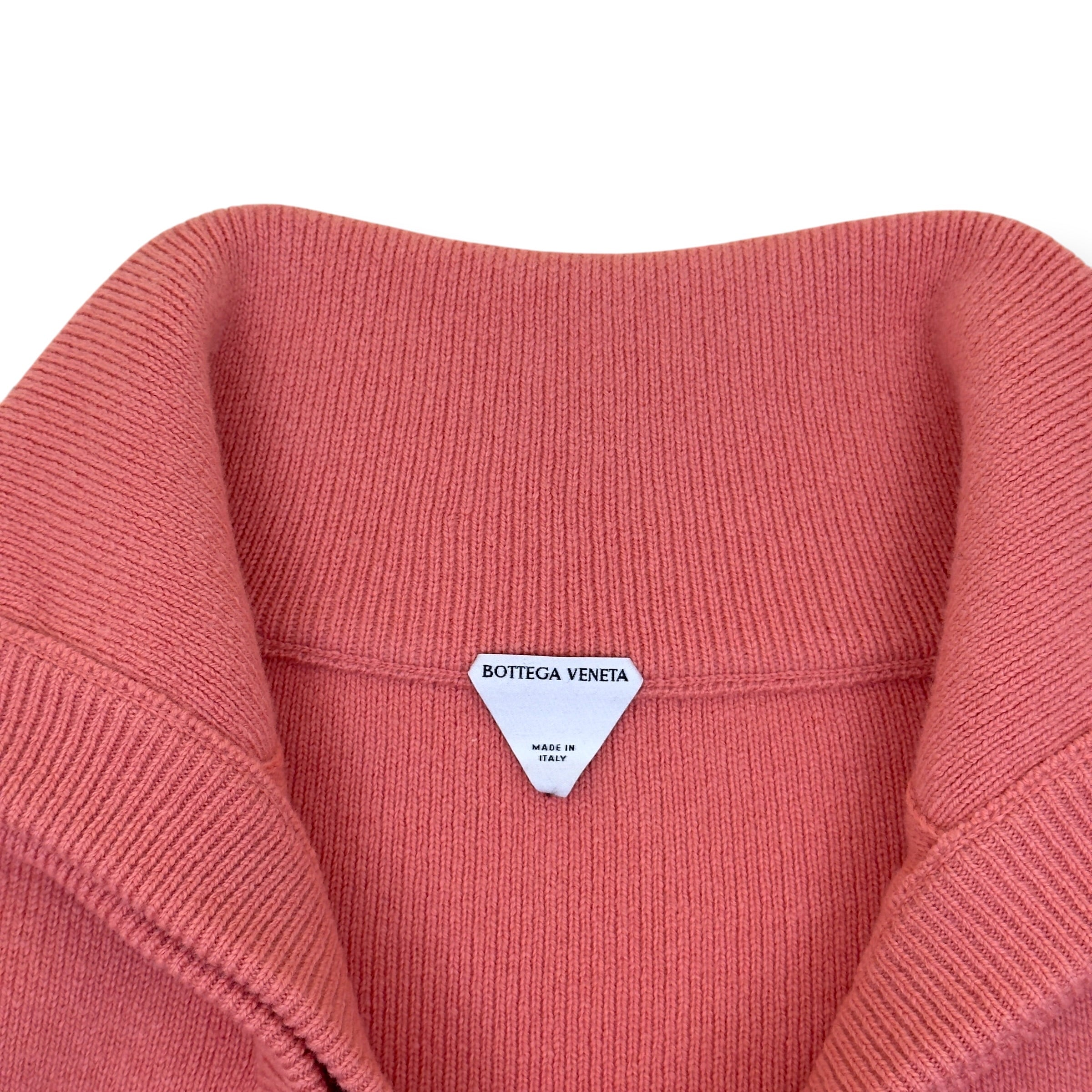 BOTTEGA VENETA COMPACT WOOL SWEATER PINK L