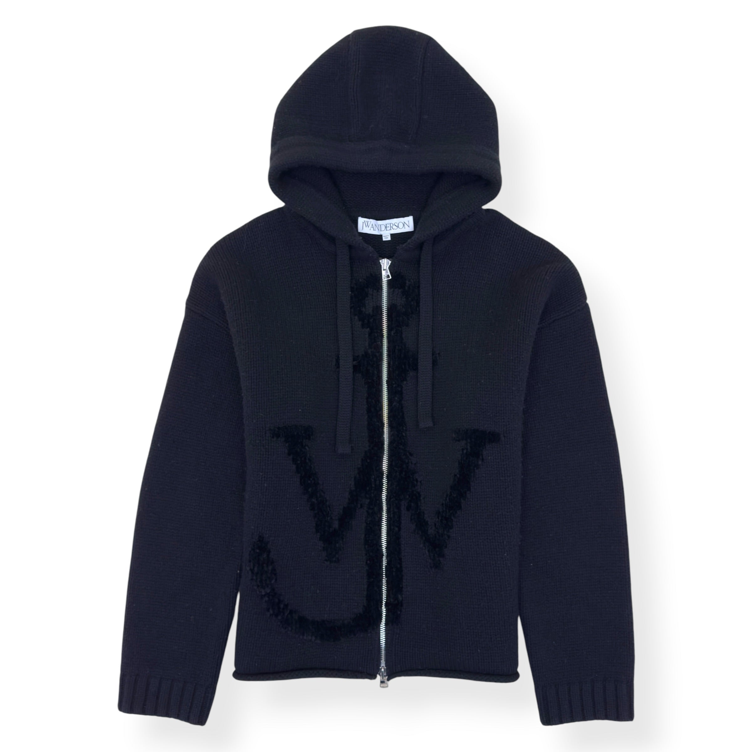 JW ANDERSON ‘ANCHOR JWA’ WOOL HOODIE BLACK XL