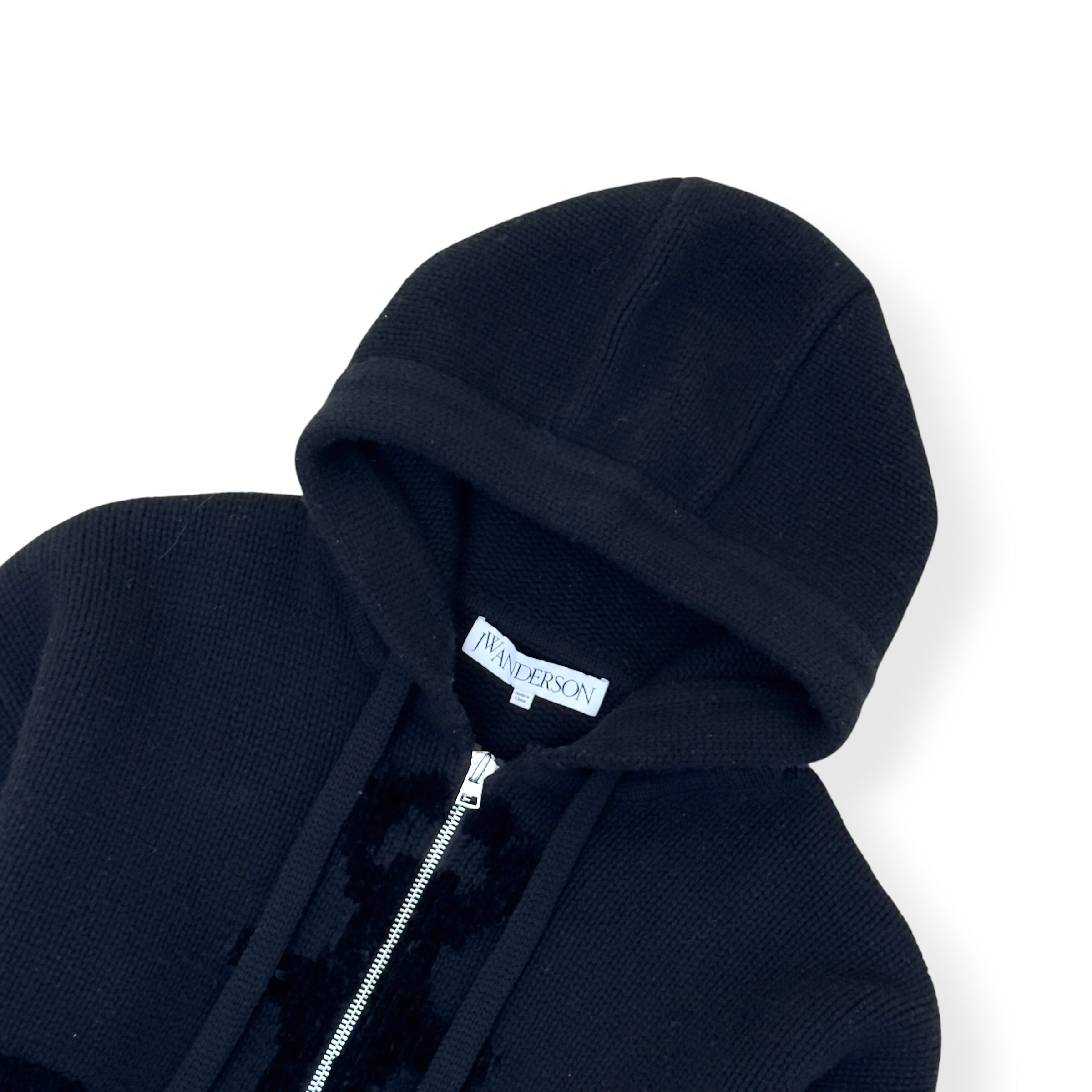 JW ANDERSON ‘ANCHOR JWA’ WOOL HOODIE BLACK XL