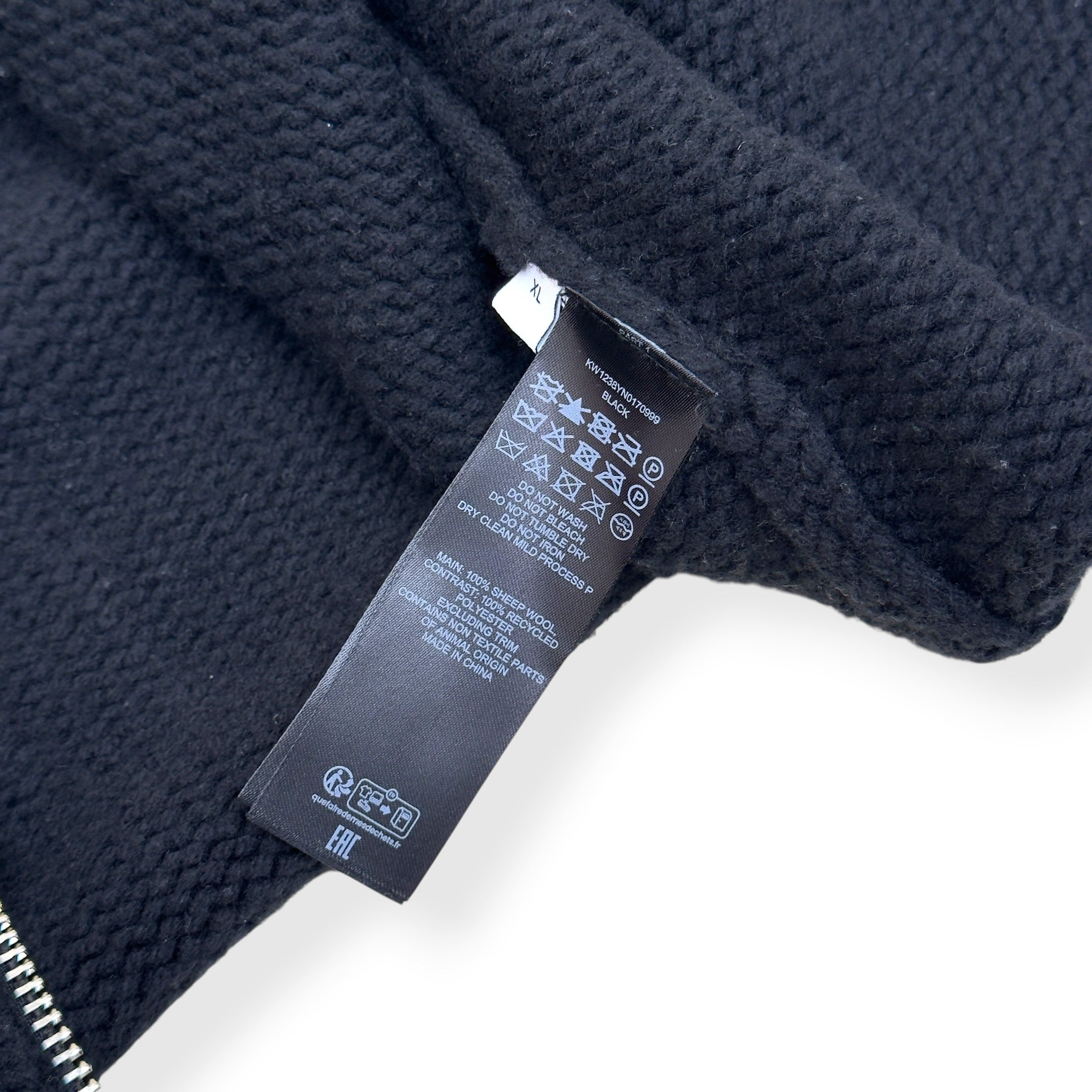 JW ANDERSON ‘ANCHOR JWA’ WOOL HOODIE BLACK XL