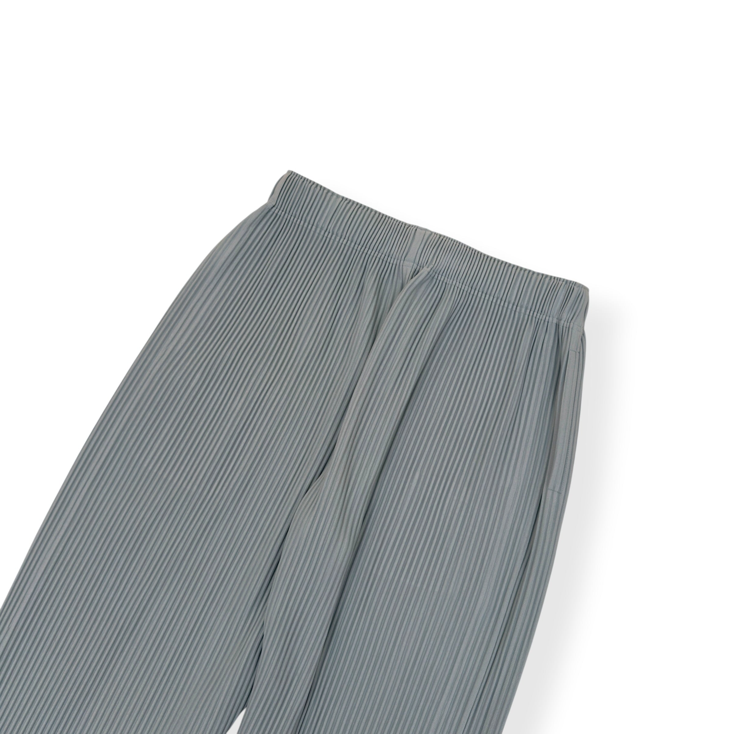 ISSEY MIYAKE HOMME PLISSÉ PLEATED TROUSERS LIGHT BLUE 3 / M